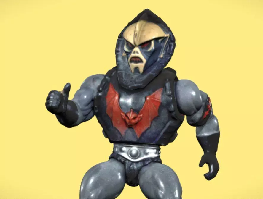 80s MOTU HORDAK FIGURE - 3D SCAN - Free 3D print model