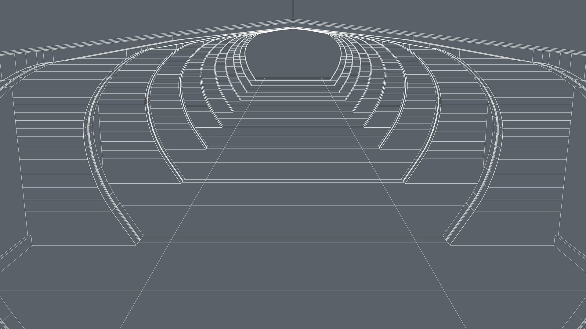 Sci Fi Tunnel 3D model_7