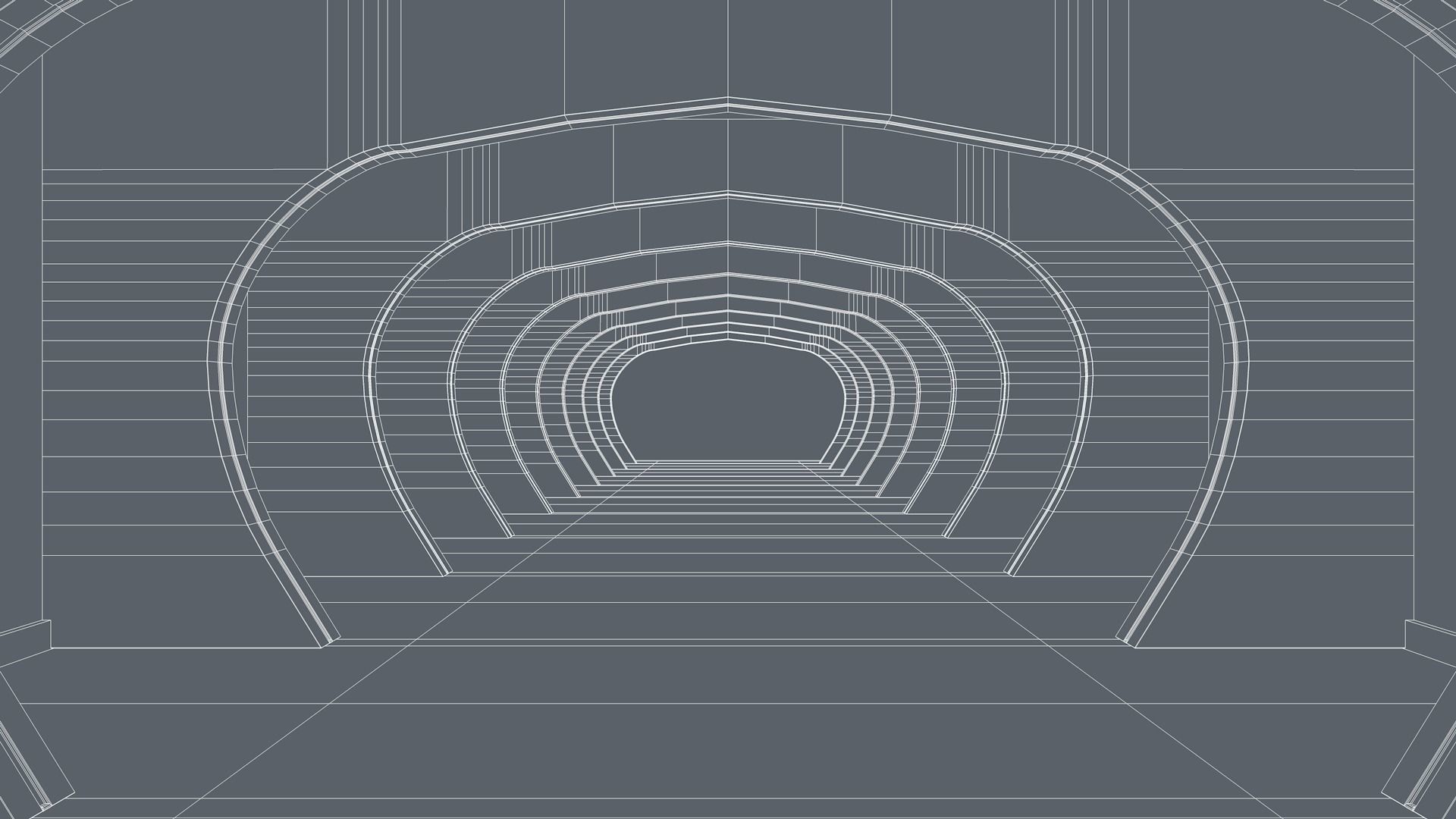 Sci Fi Tunnel 3D model_5