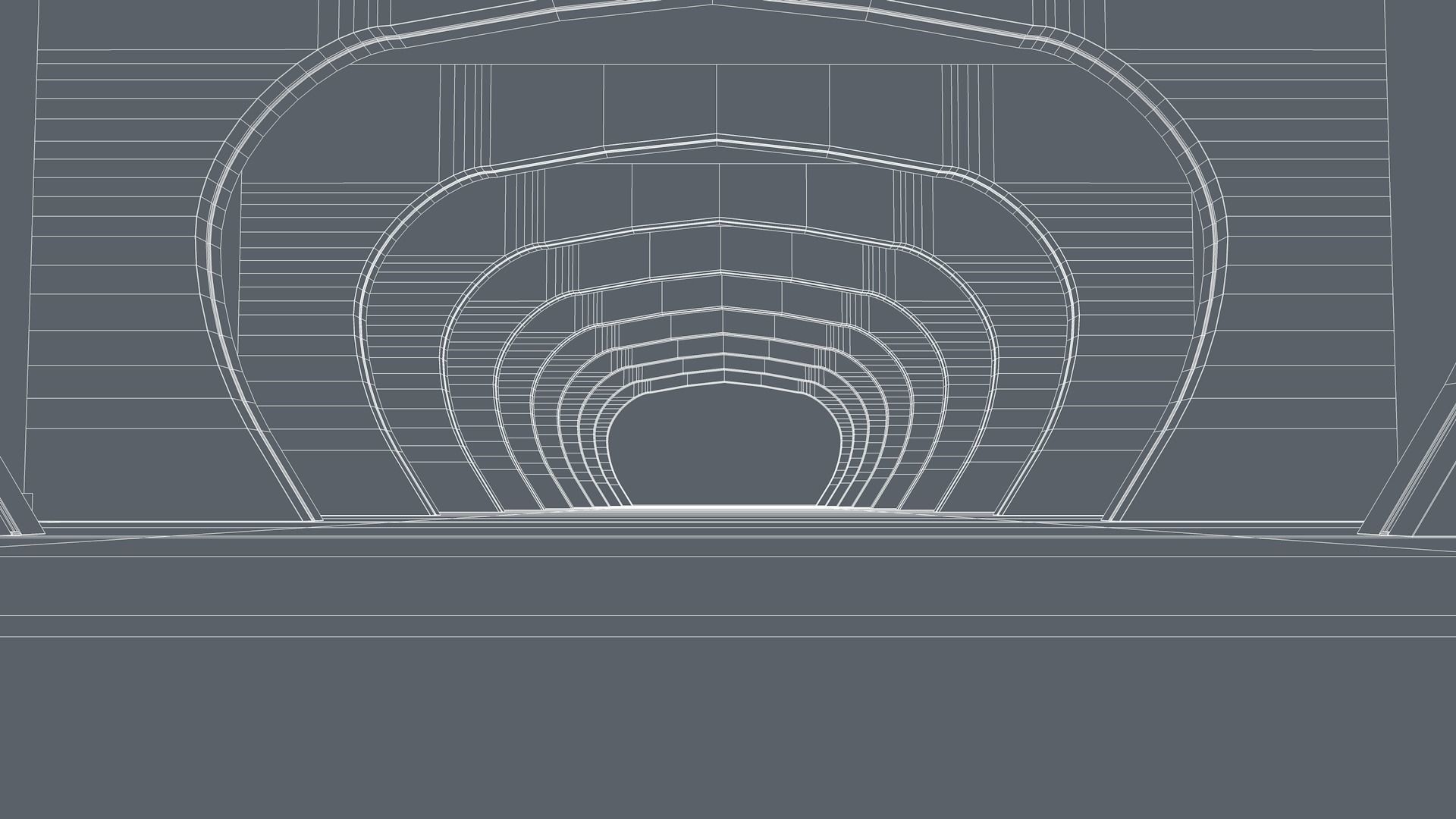 Sci Fi Tunnel 3D model_6