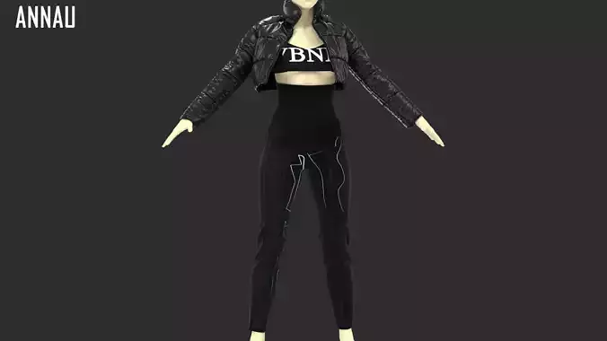 CYBERPUNK FEMALE DAZ SET 3D model