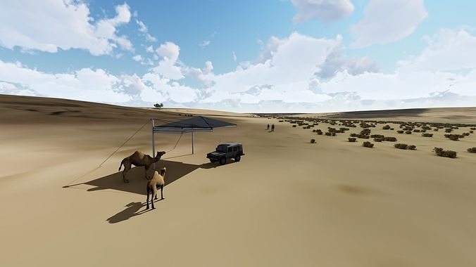 Algeria Desert Landscape 3D model