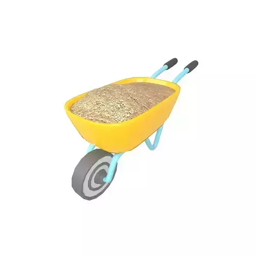 Cartoon Wheelbarrow v2 001