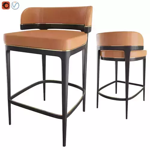 GRANGE - Bar STool - Leather