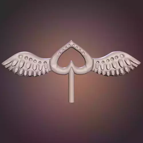 Love wings cake topper 3D print model