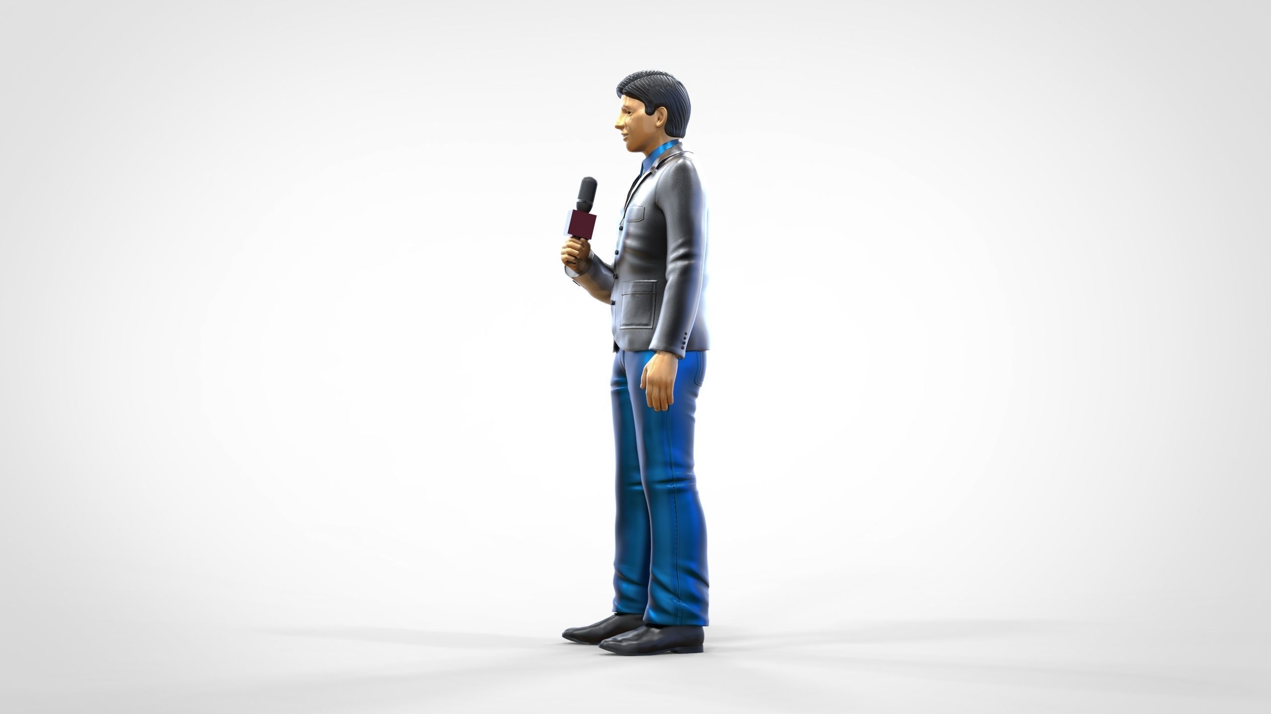 N1 Reporter with Uniform is Reporting 3D print model_13