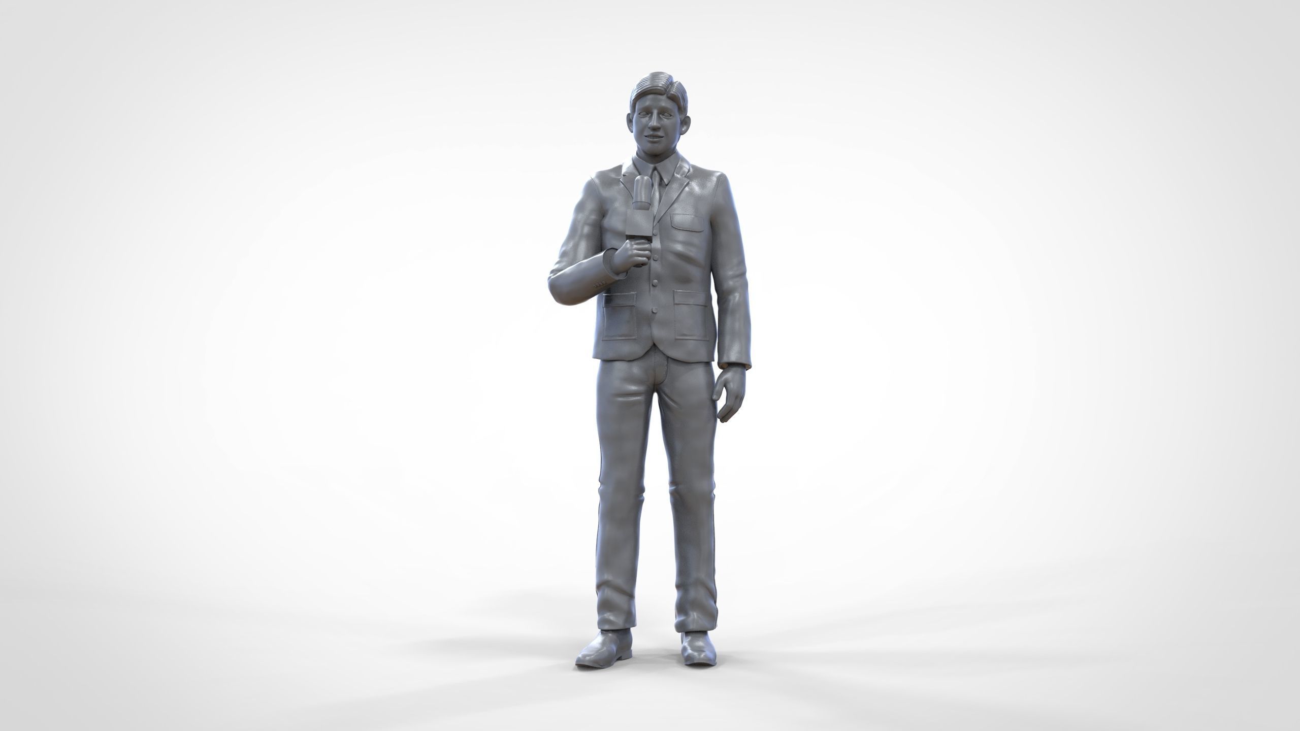 N1 Reporter with Uniform is Reporting 3D print model_29