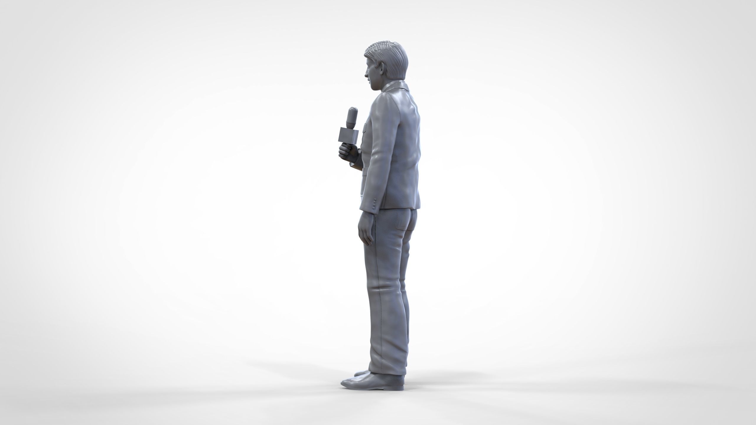 N1 Reporter with Uniform is Reporting 3D print model_26