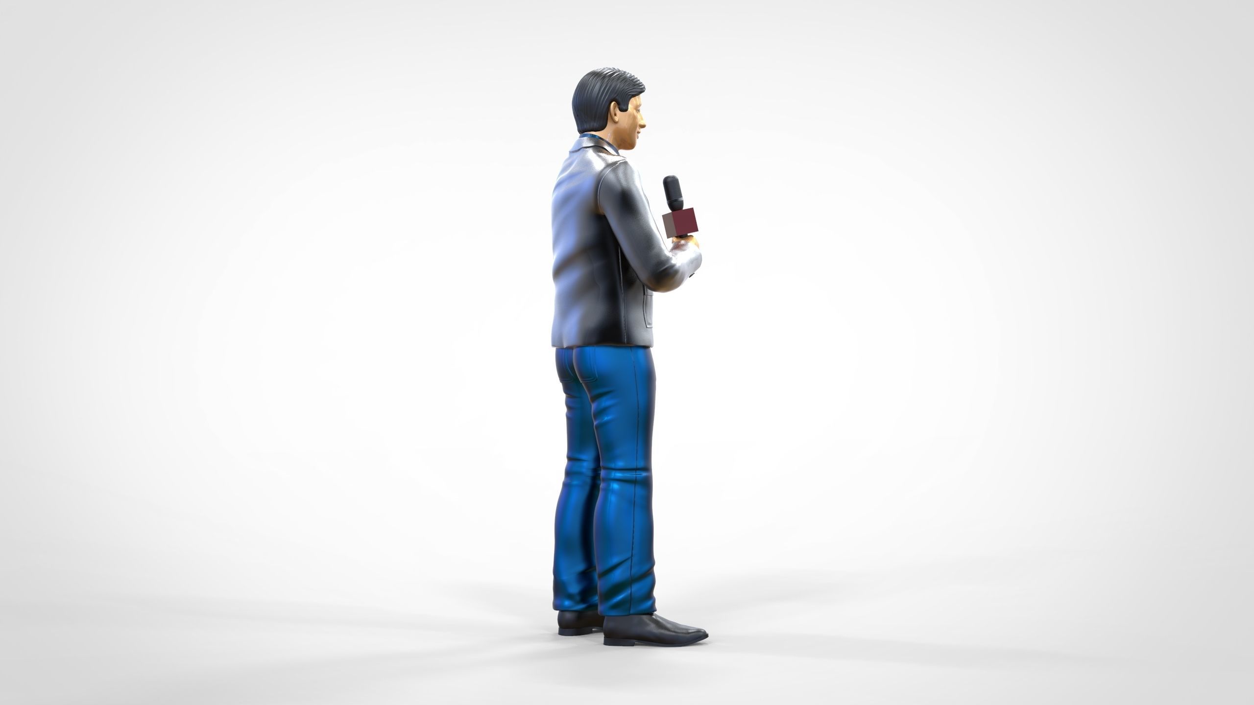 N1 Reporter with Uniform is Reporting 3D print model_4