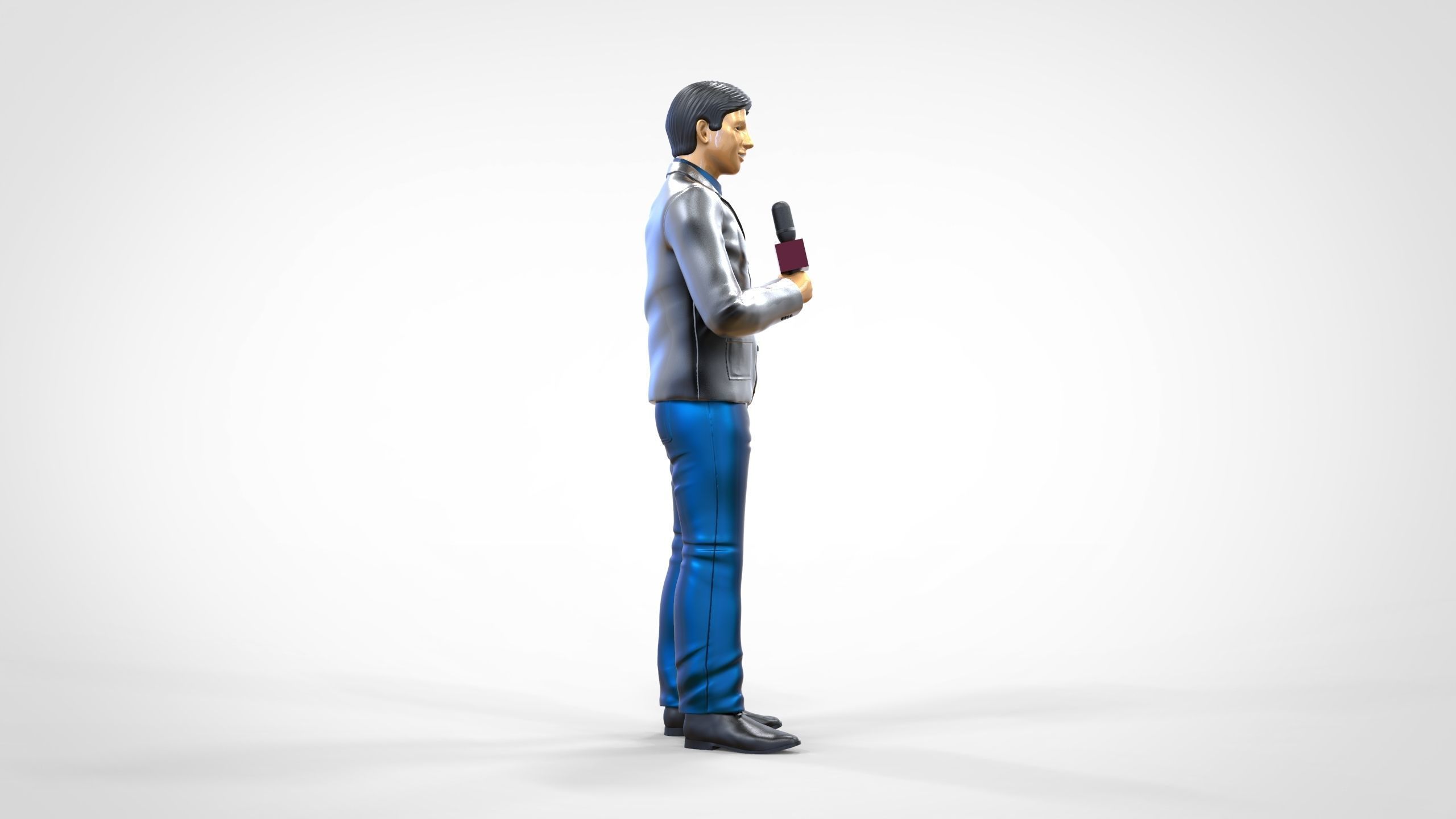 N1 Reporter with Uniform is Reporting 3D print model_3