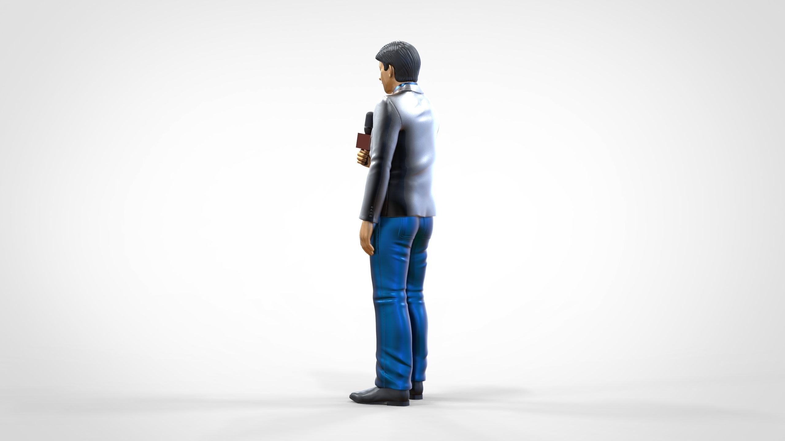 N1 Reporter with Uniform is Reporting 3D print model_10