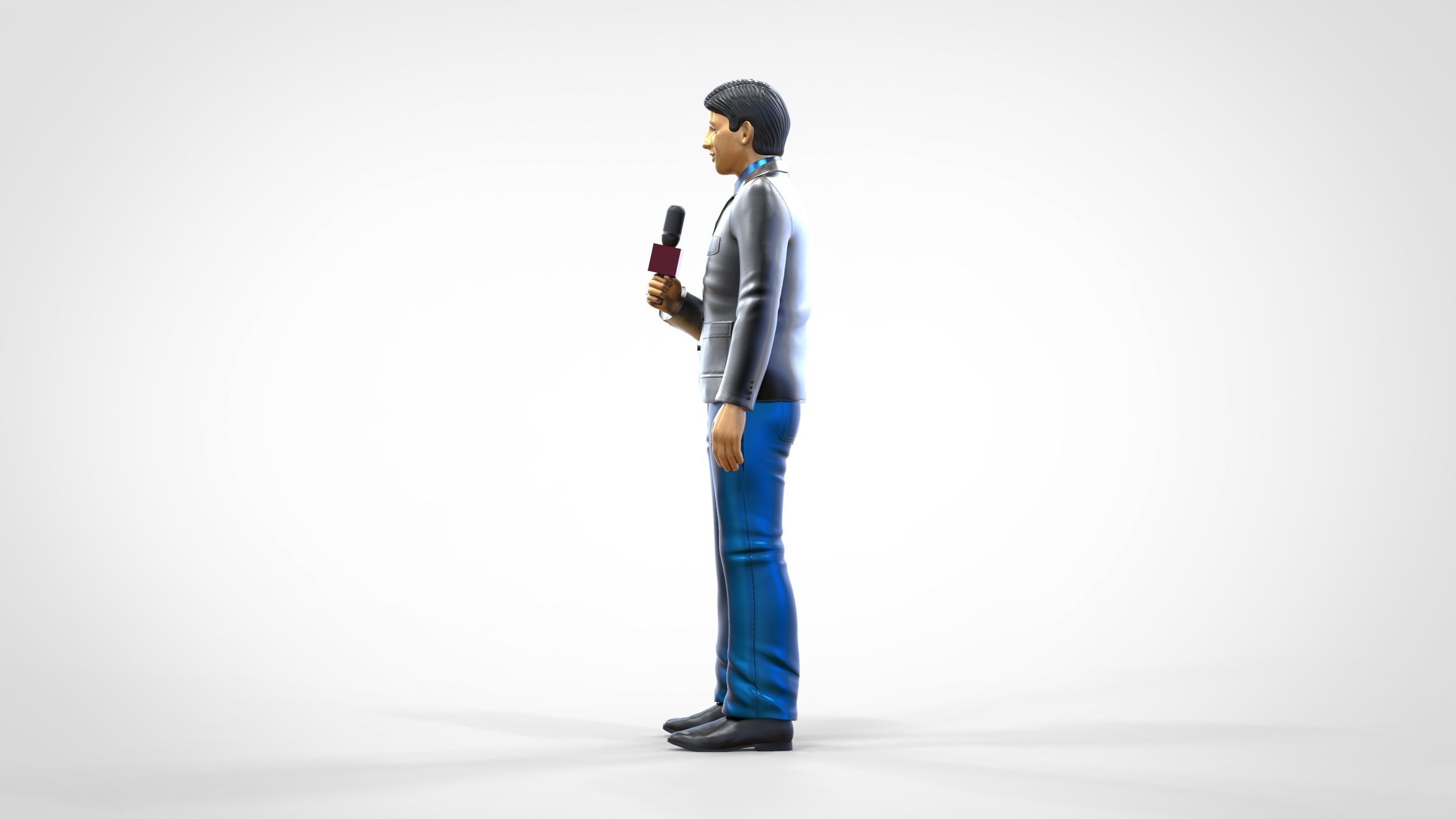 N1 Reporter with Uniform is Reporting 3D print model_12