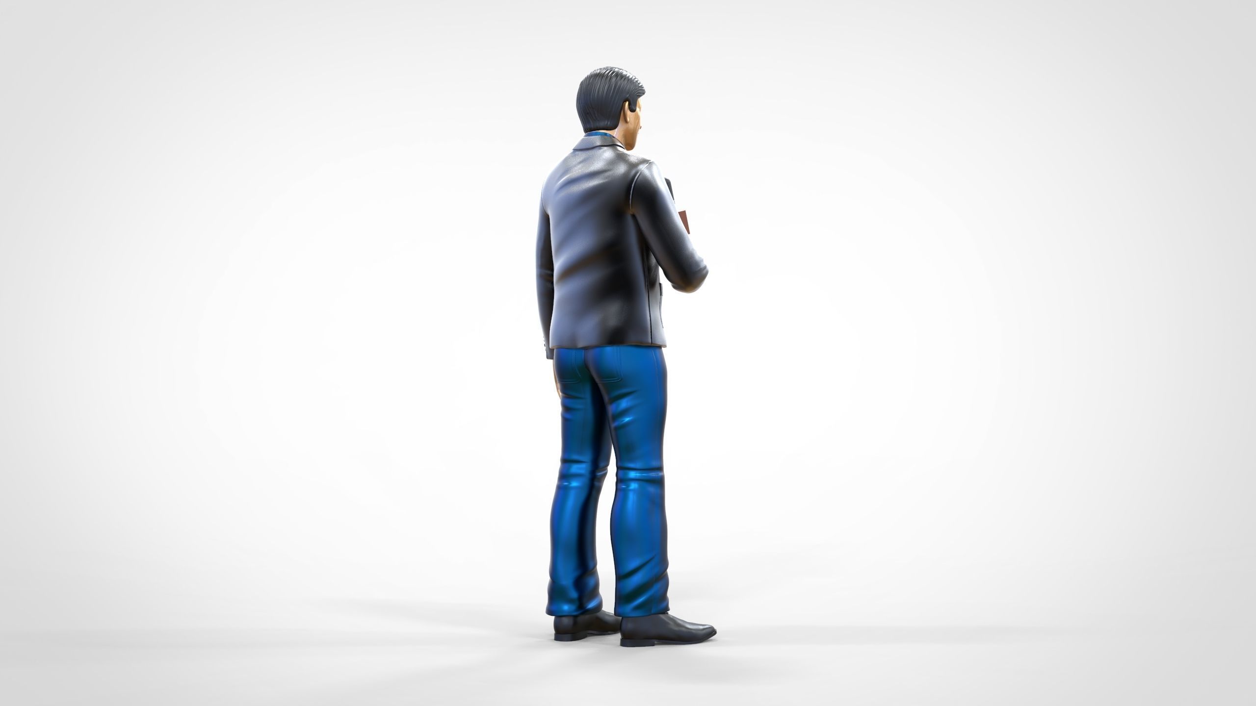 N1 Reporter with Uniform is Reporting 3D print model_5