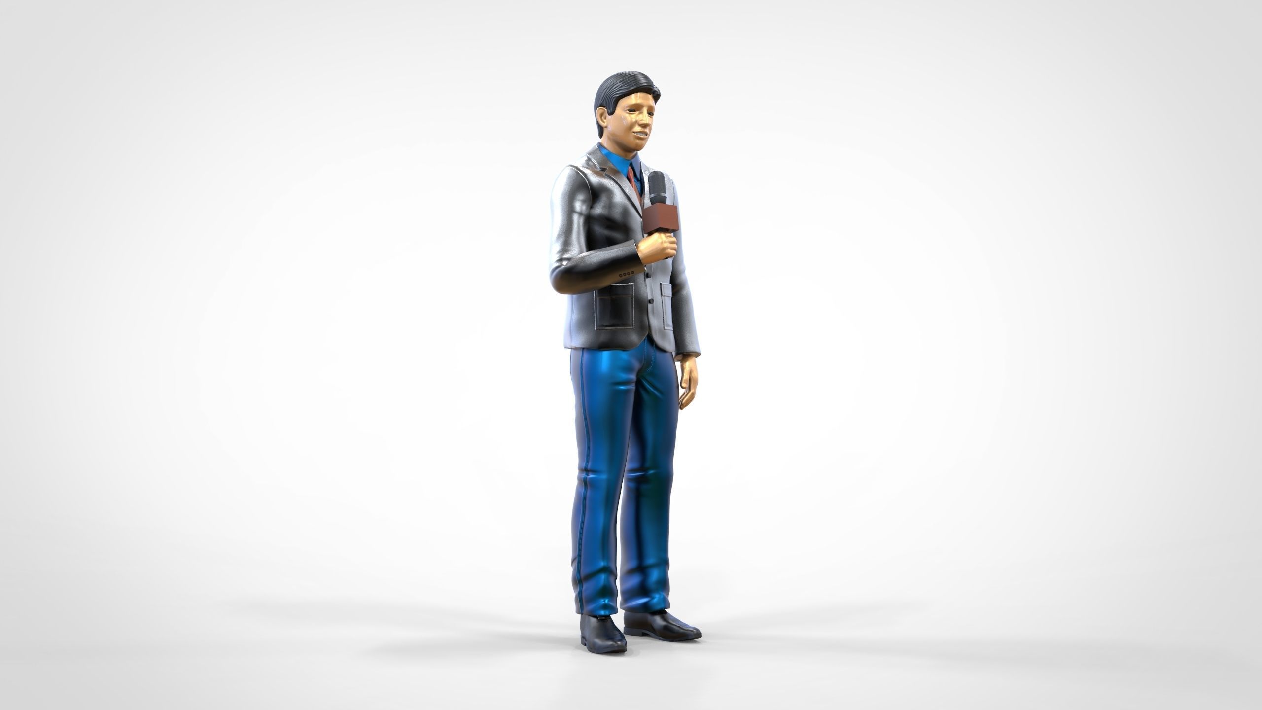 N1 Reporter with Uniform is Reporting 3D print model_20