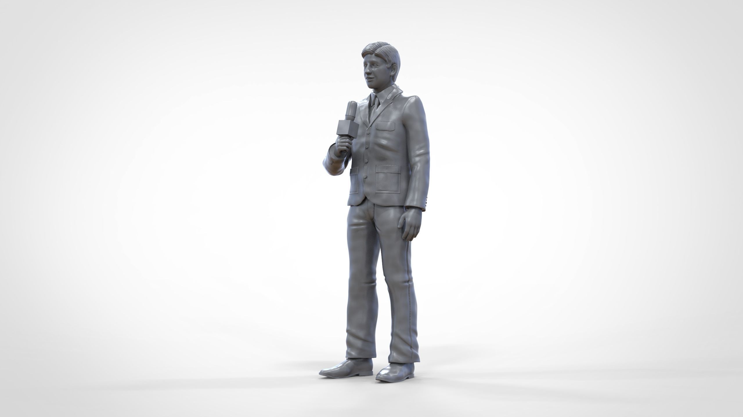 N1 Reporter with Uniform is Reporting 3D print model_28