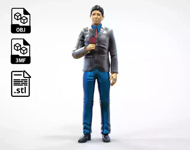N1 Reporter with Uniform is Reporting 3D print model