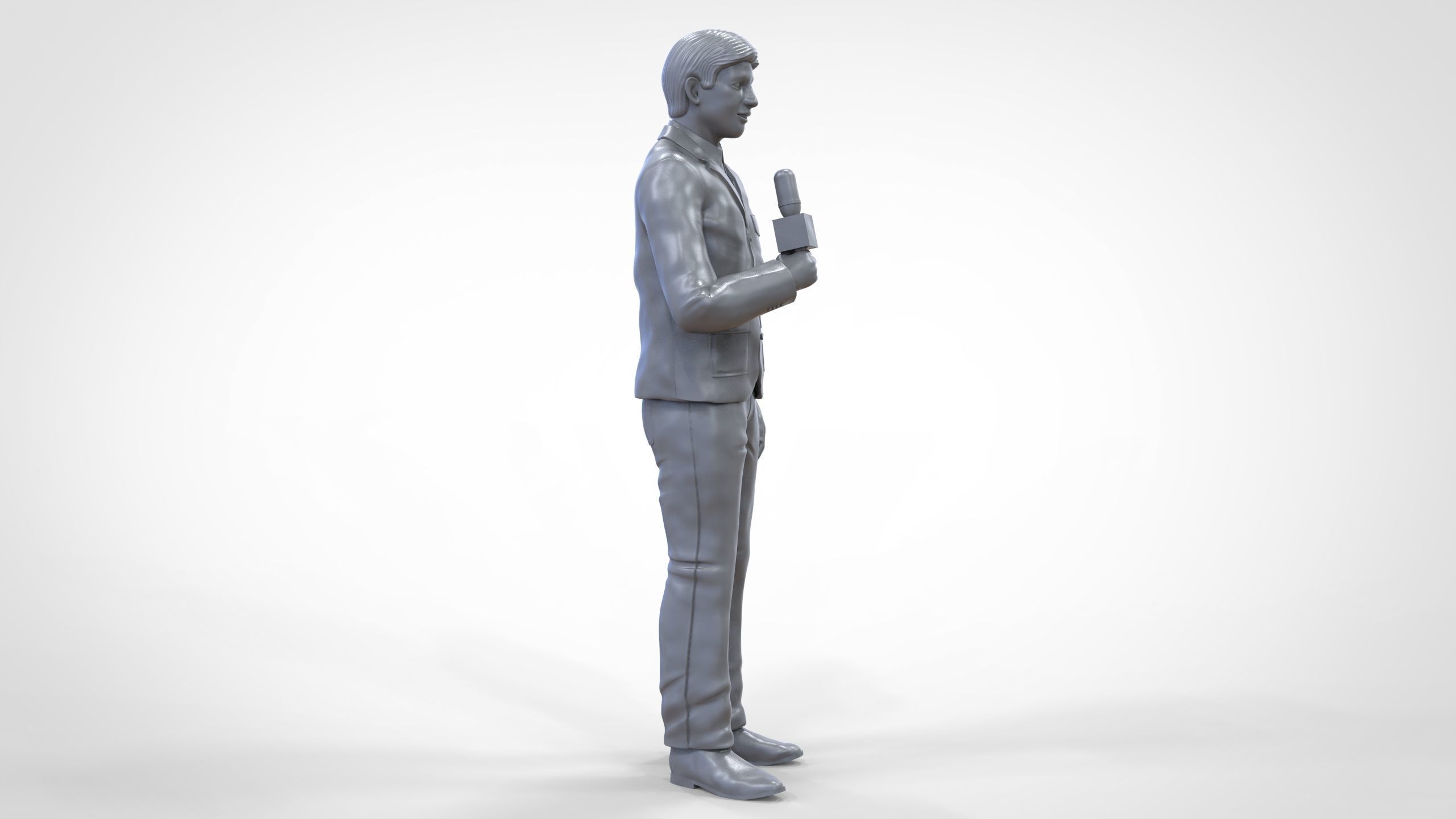 N1 Reporter with Uniform is Reporting 3D print model_21