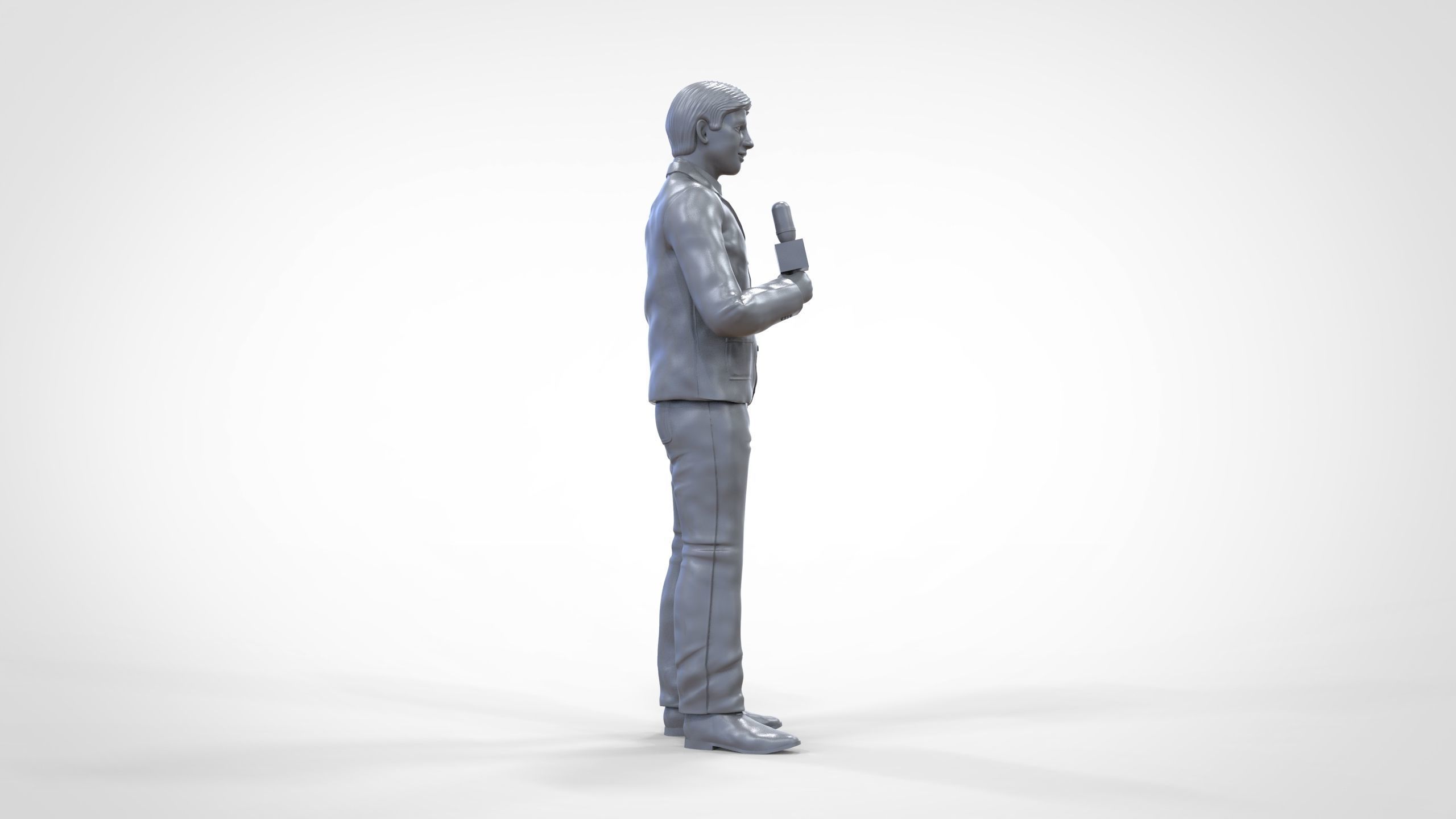 N1 Reporter with Uniform is Reporting 3D print model_22