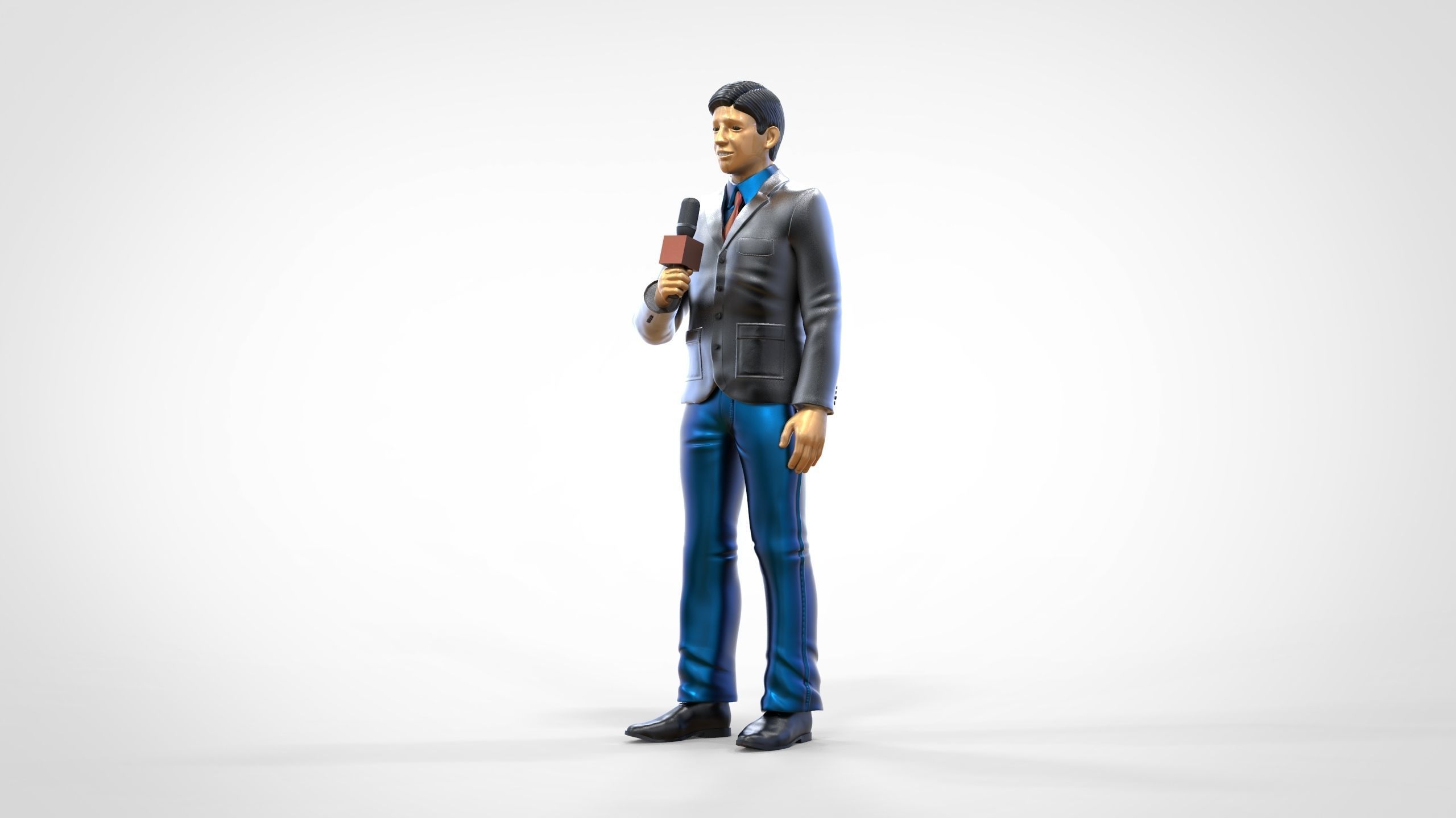 N1 Reporter with Uniform is Reporting 3D print model_15