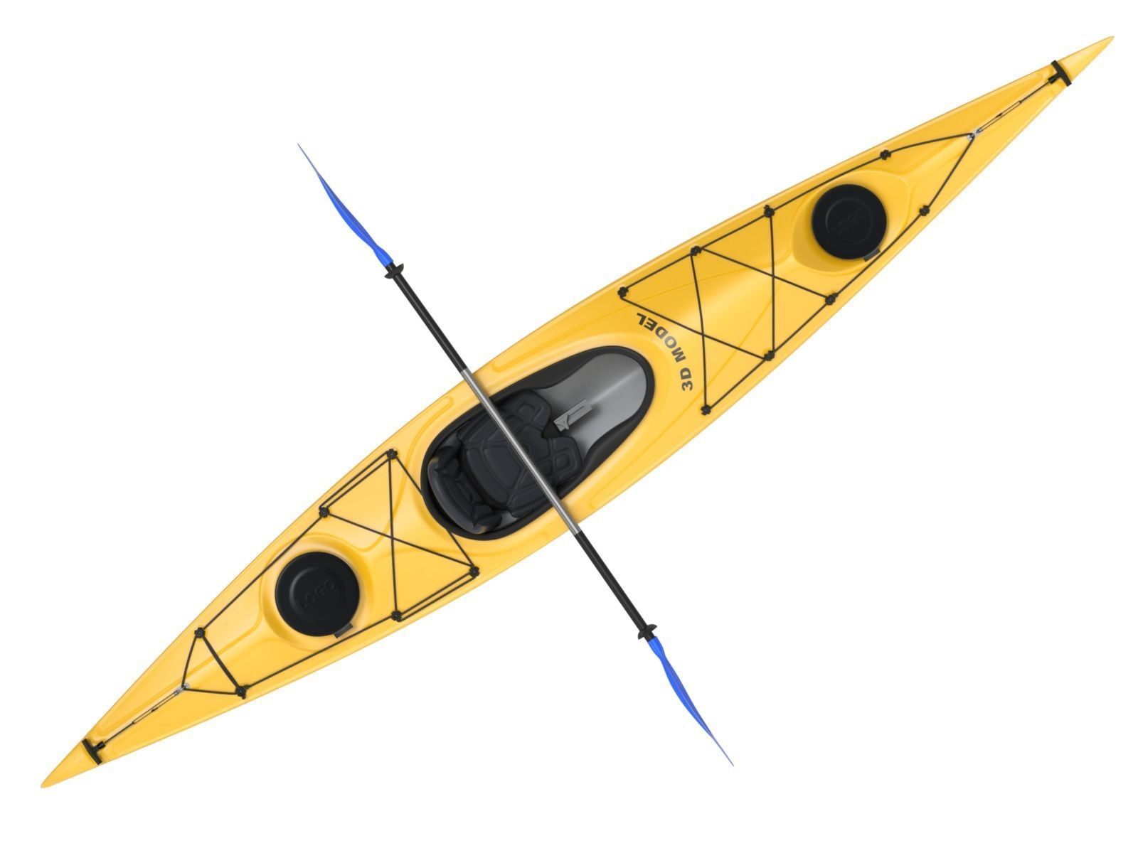 Kayak 3D model_6