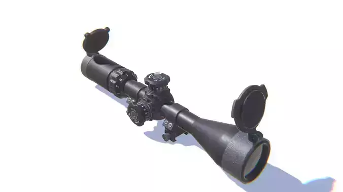 Sniper Scope Low-poly 3D model