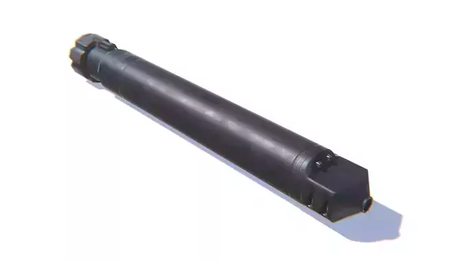 Tactical Silencer 50BMG Low-poly 3D model