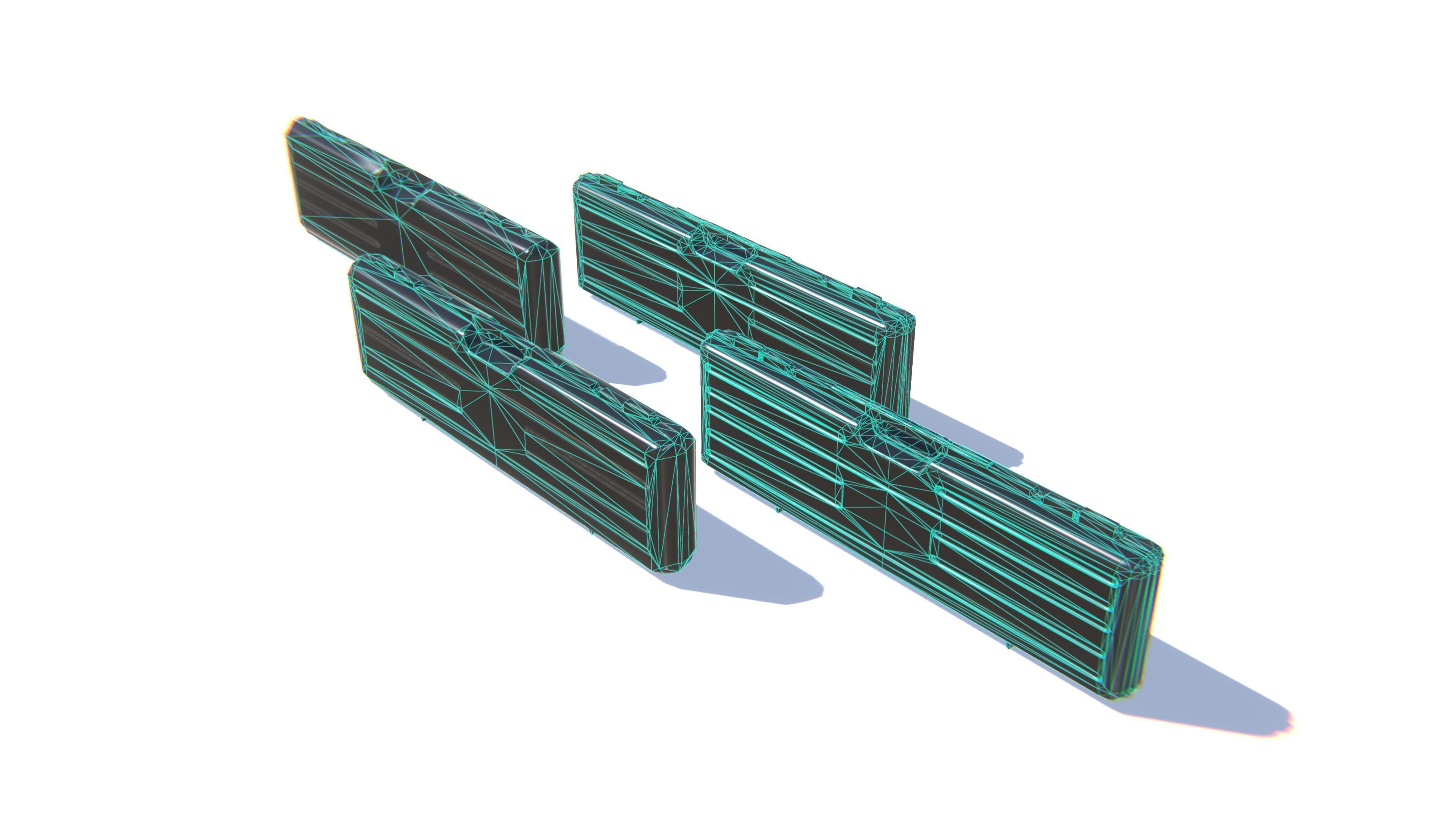 Tactical Rifle Case Low-poly 3D model_25