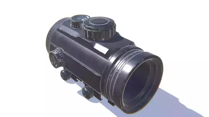 Tactical Collimator Sight 1 Low-poly 3D model