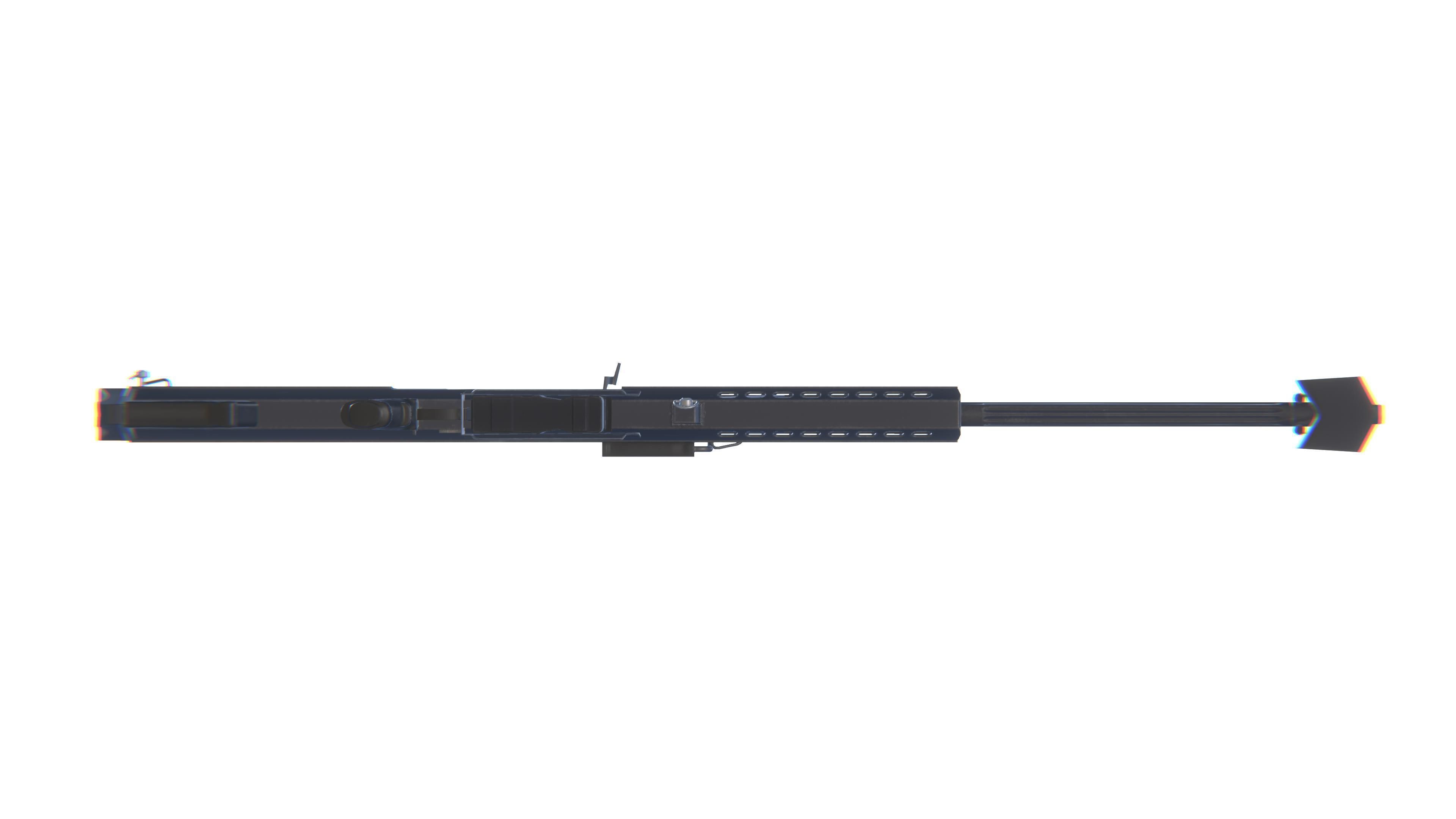 Sniper Rifle M82 Low-poly 3D model_23