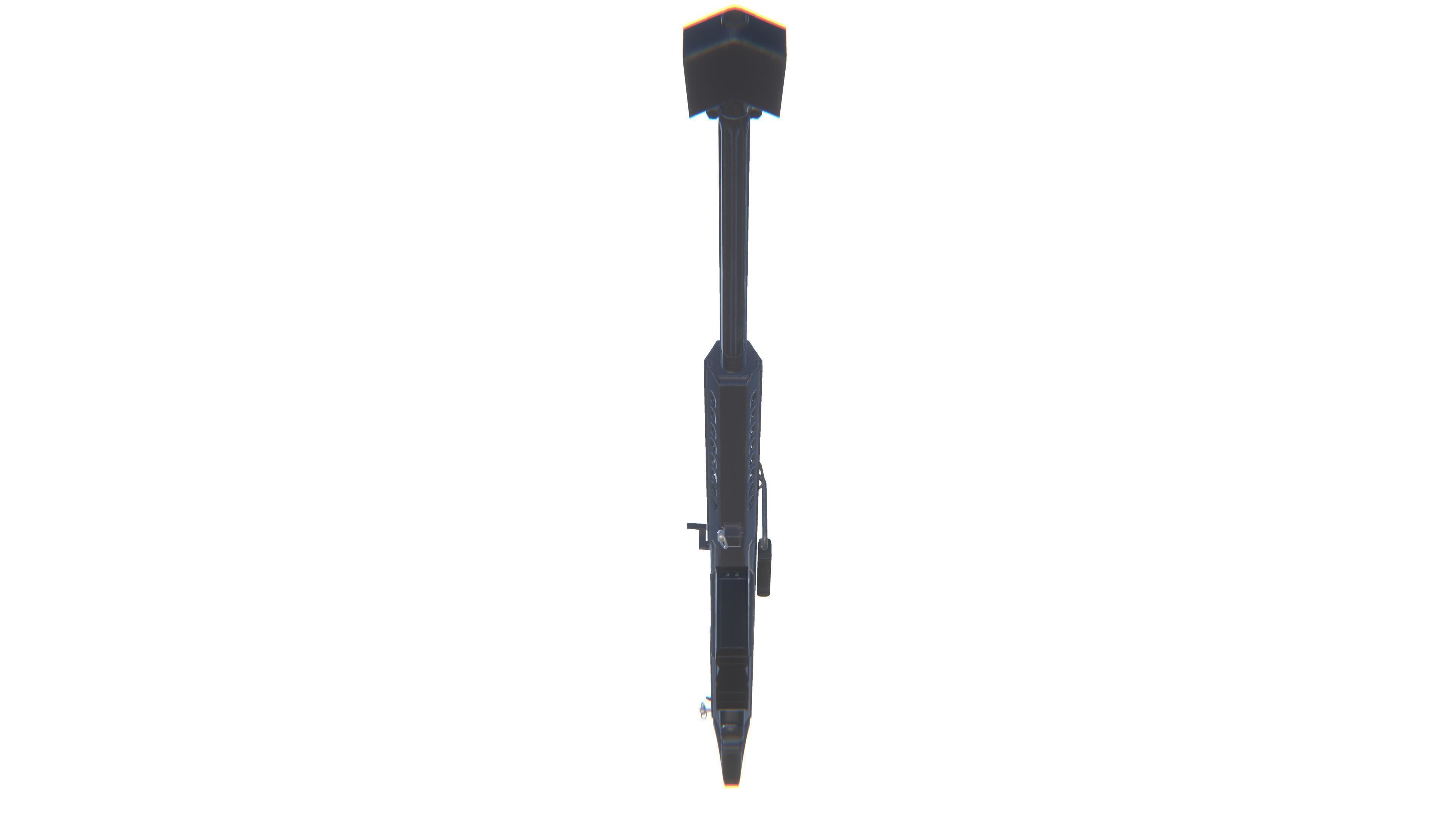 Sniper Rifle M82 Low-poly 3D model_17