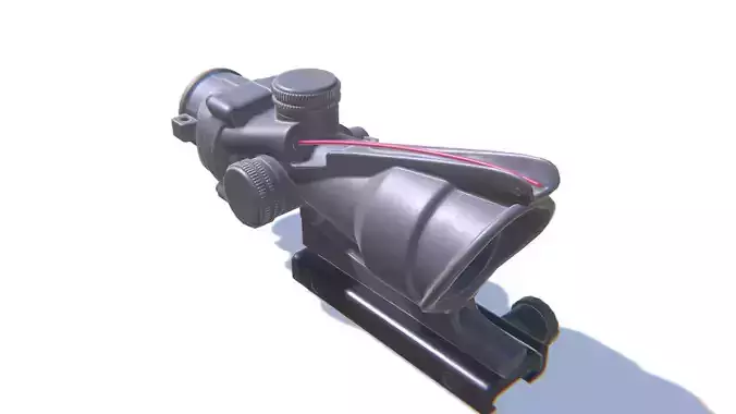 Sniper Scope 2 Low-poly 3D model