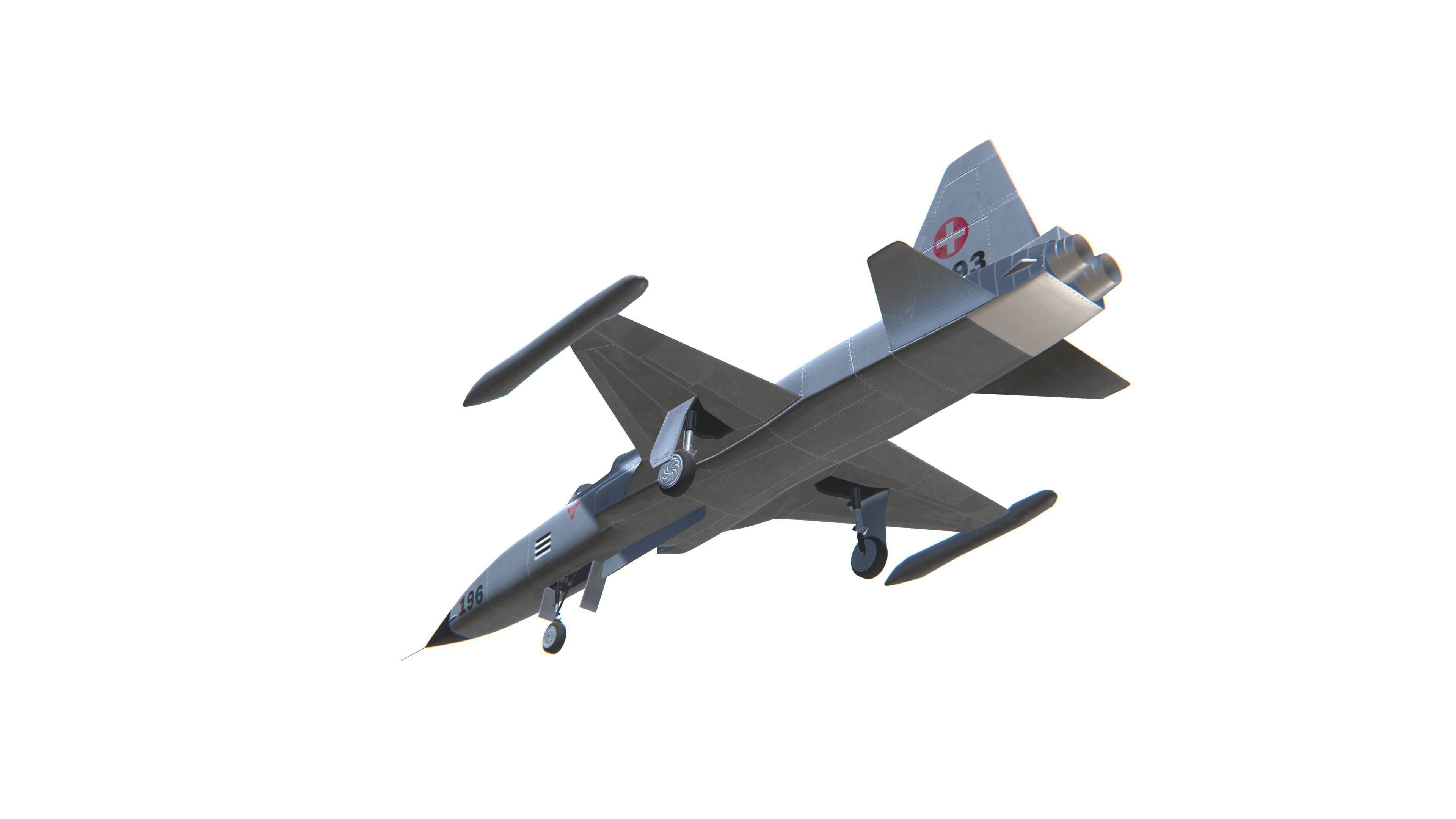 F-5 Tiger II Low-poly 3D model_16