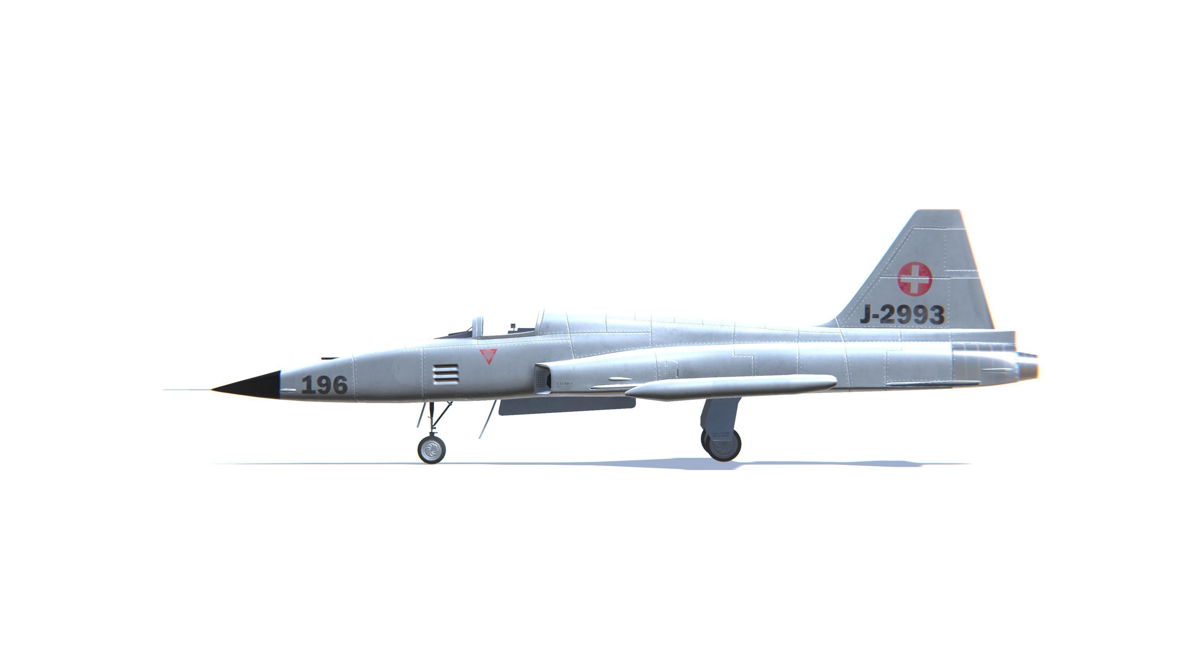 F-5 Tiger II Low-poly 3D model_21