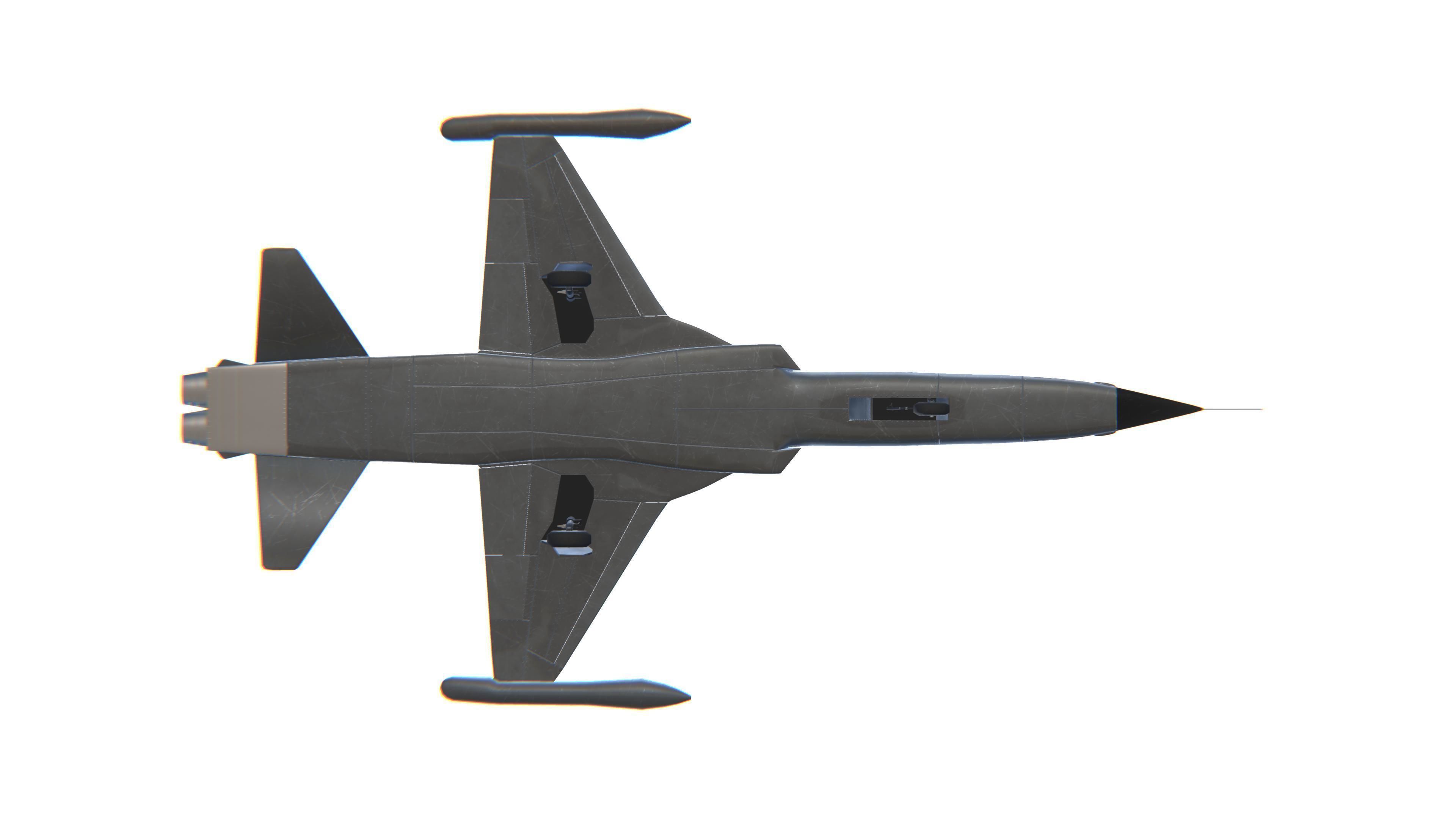 F-5 Tiger II Low-poly 3D model_23