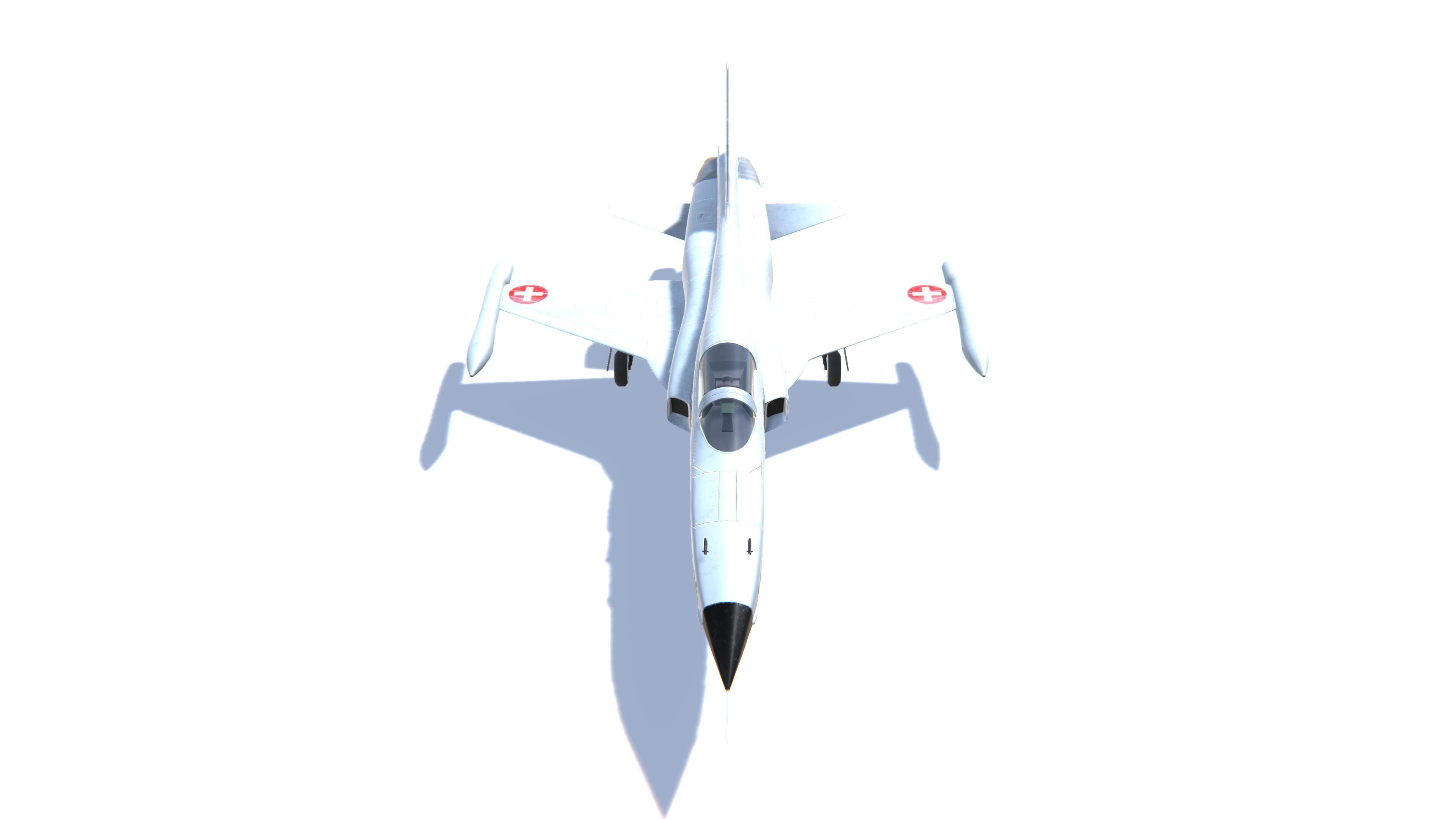 F-5 Tiger II Low-poly 3D model_2