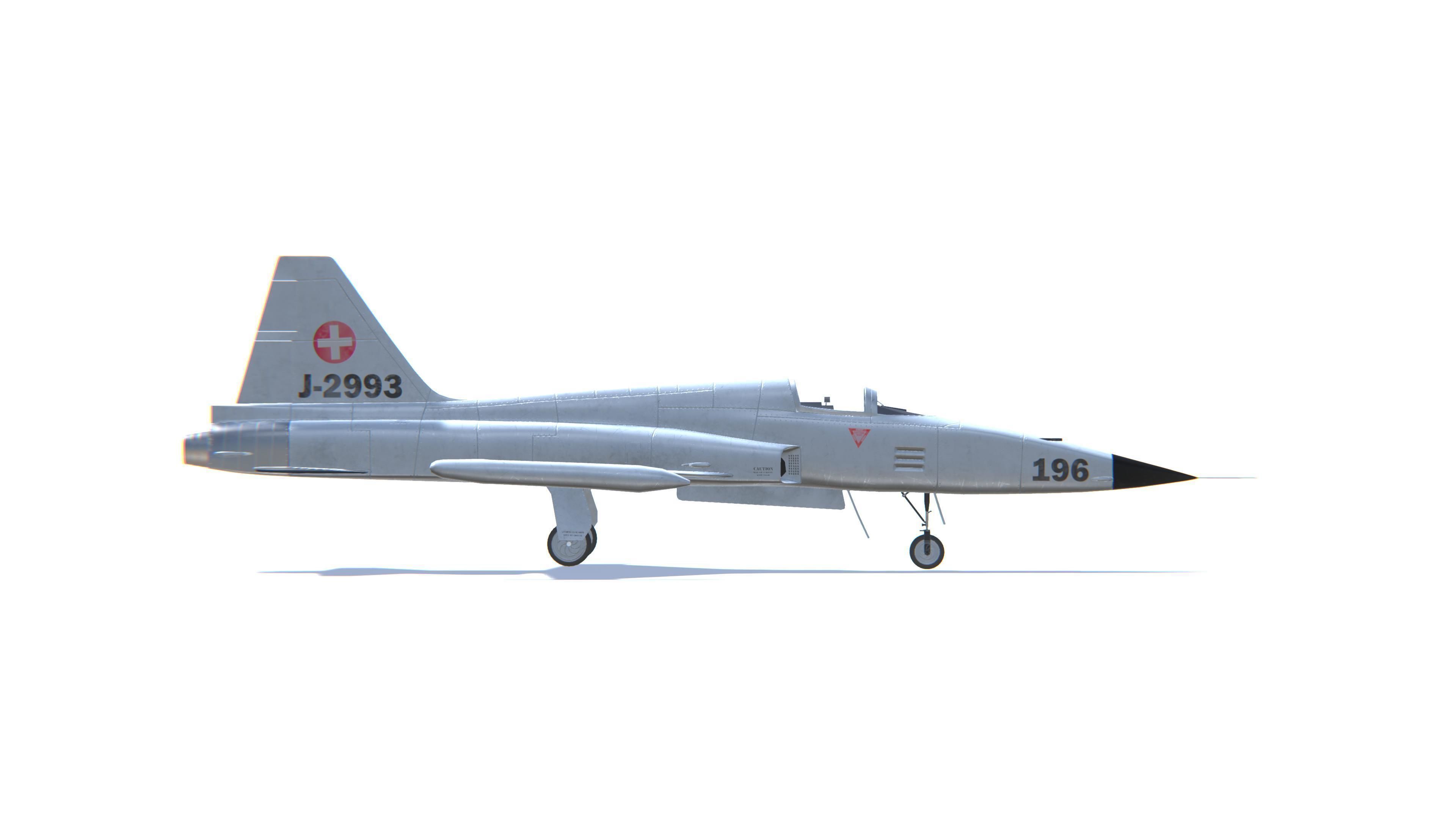 F-5 Tiger II Low-poly 3D model_19