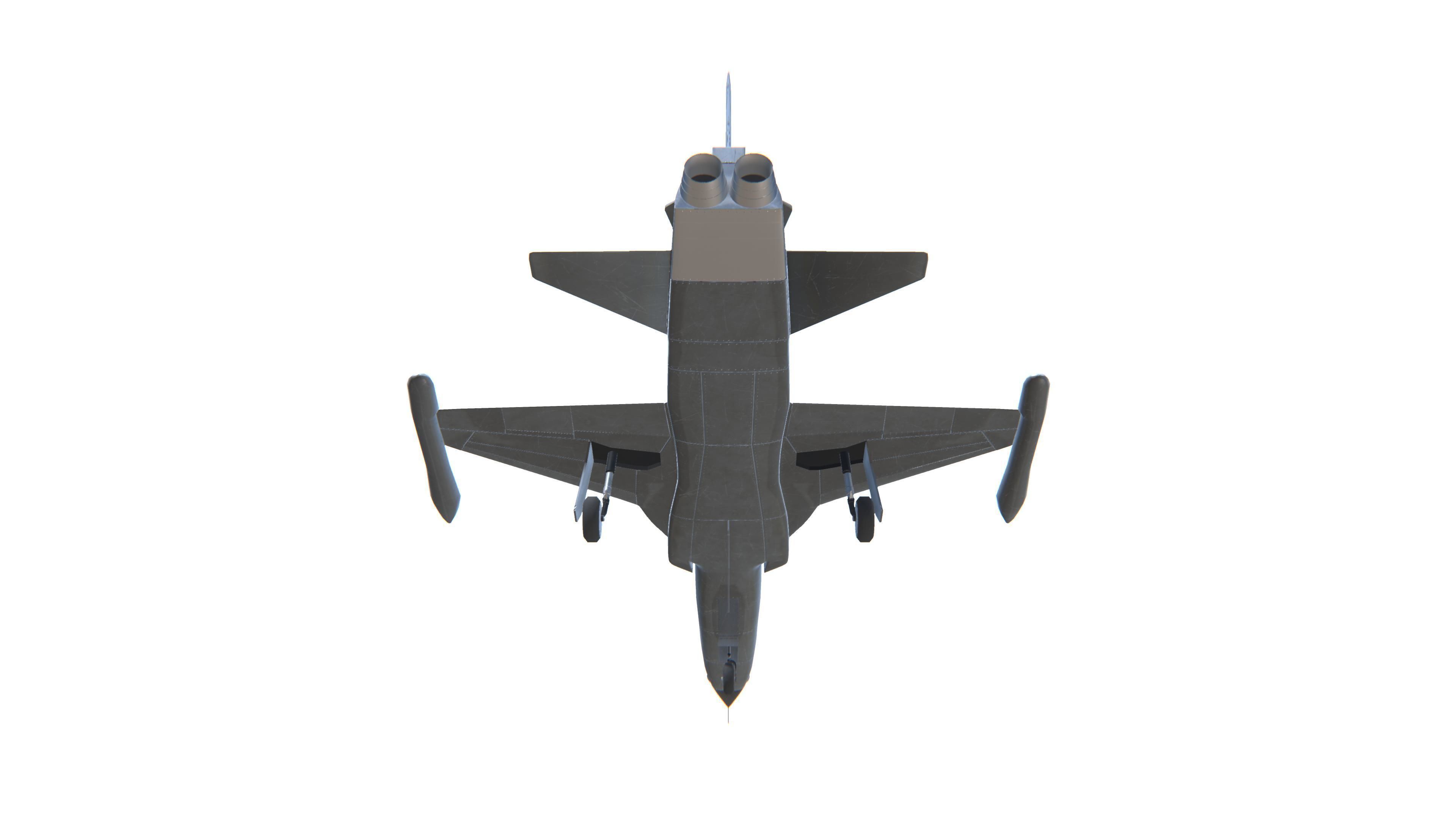 F-5 Tiger II Low-poly 3D model_15