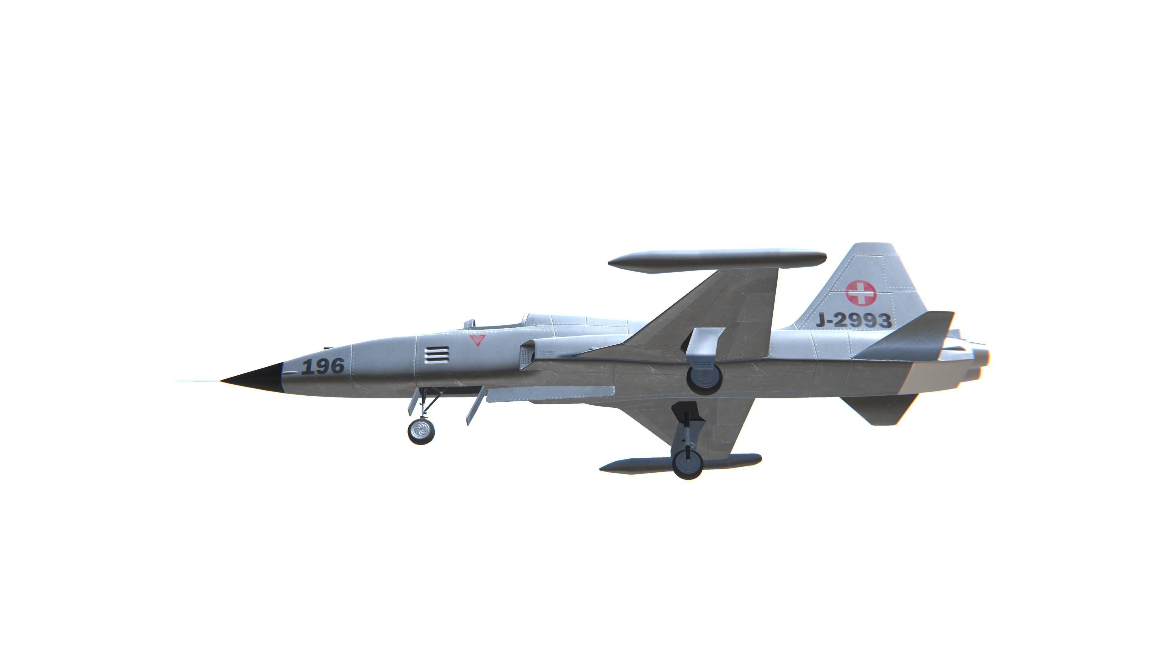 F-5 Tiger II Low-poly 3D model_17