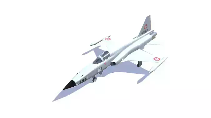 F-5 Tiger II Low-poly 3D model F-5 Tiger II Low-poly 3D model
