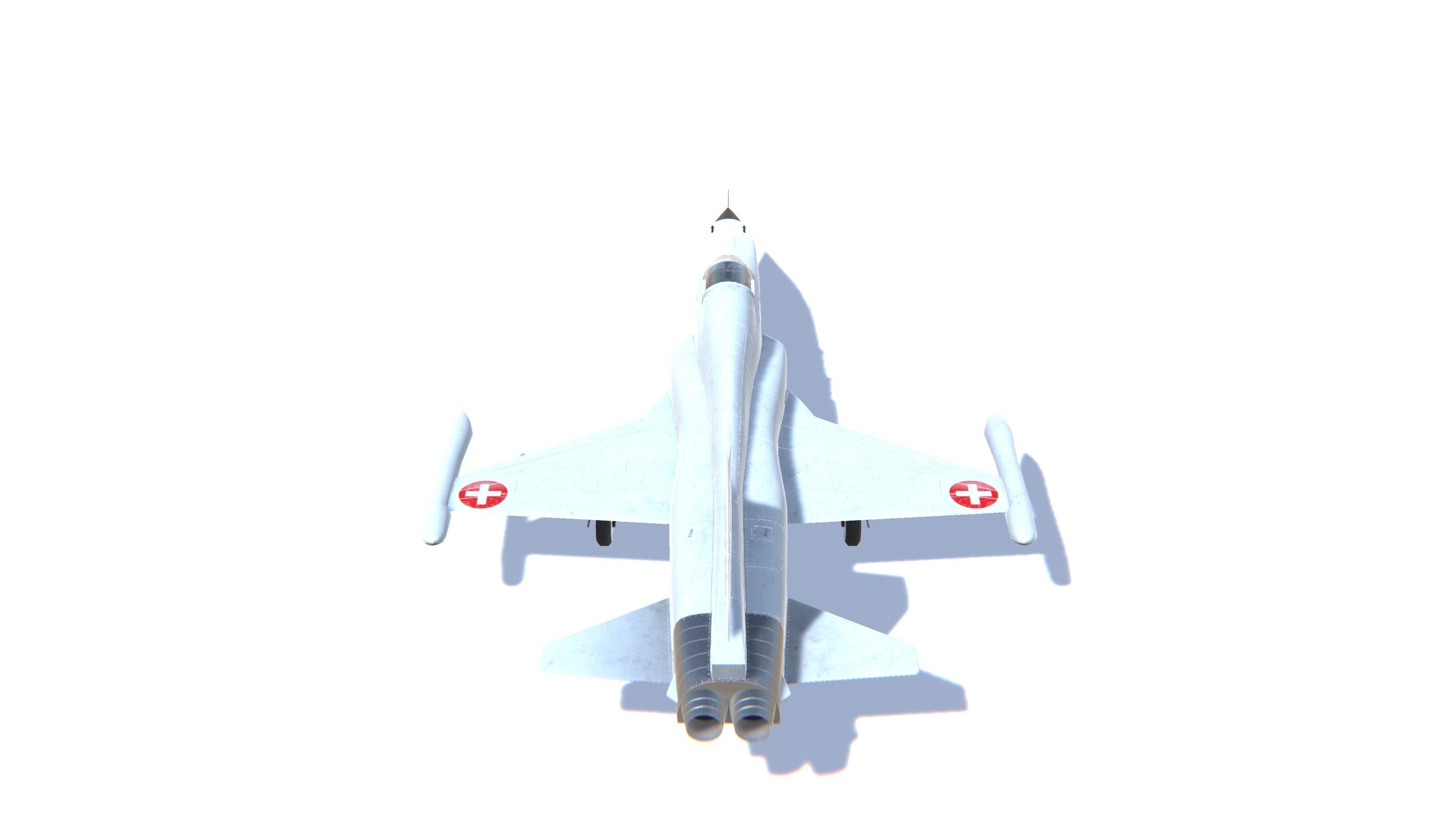 F-5 Tiger II Low-poly 3D model_6