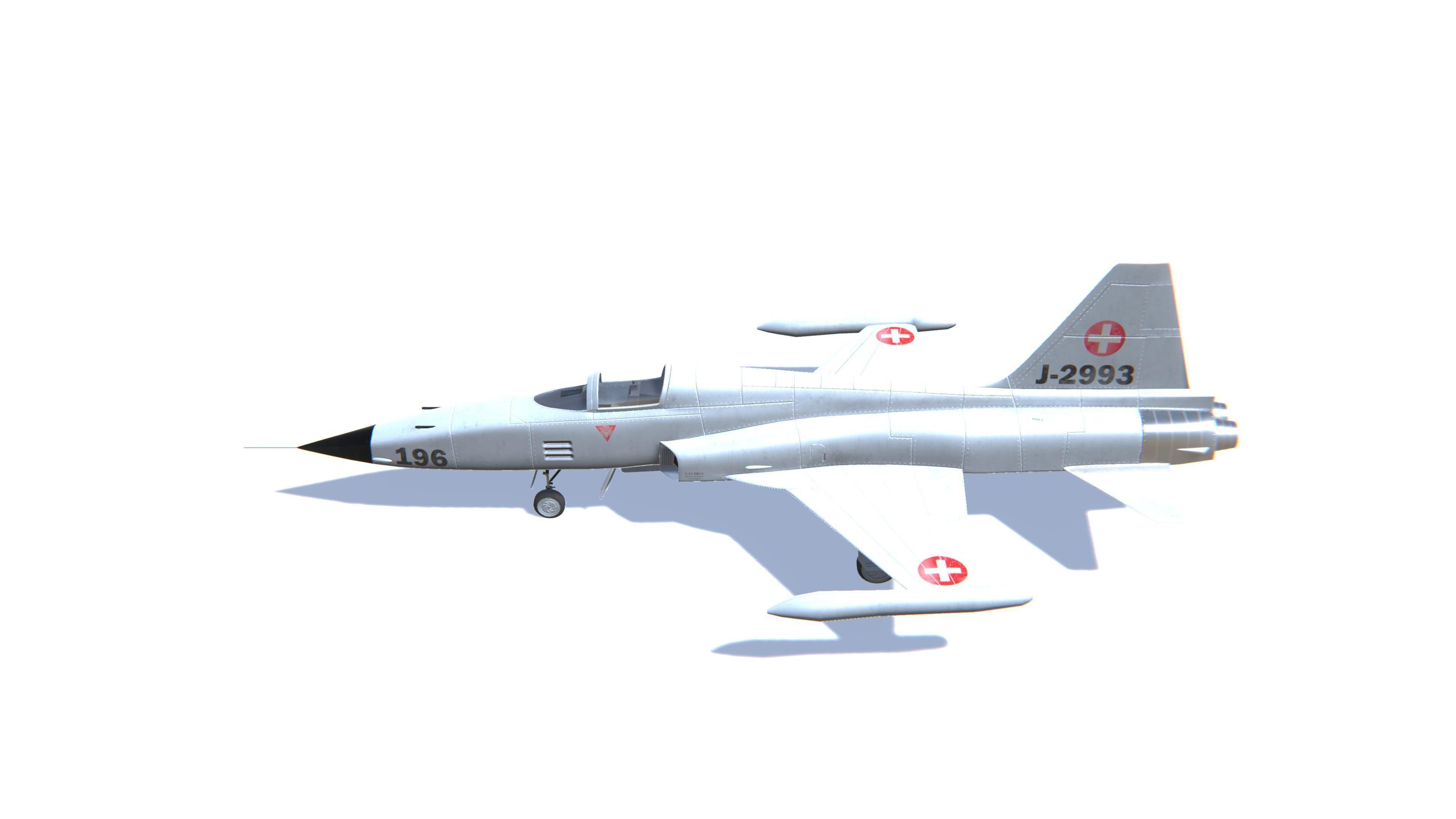 F-5 Tiger II Low-poly 3D model_8
