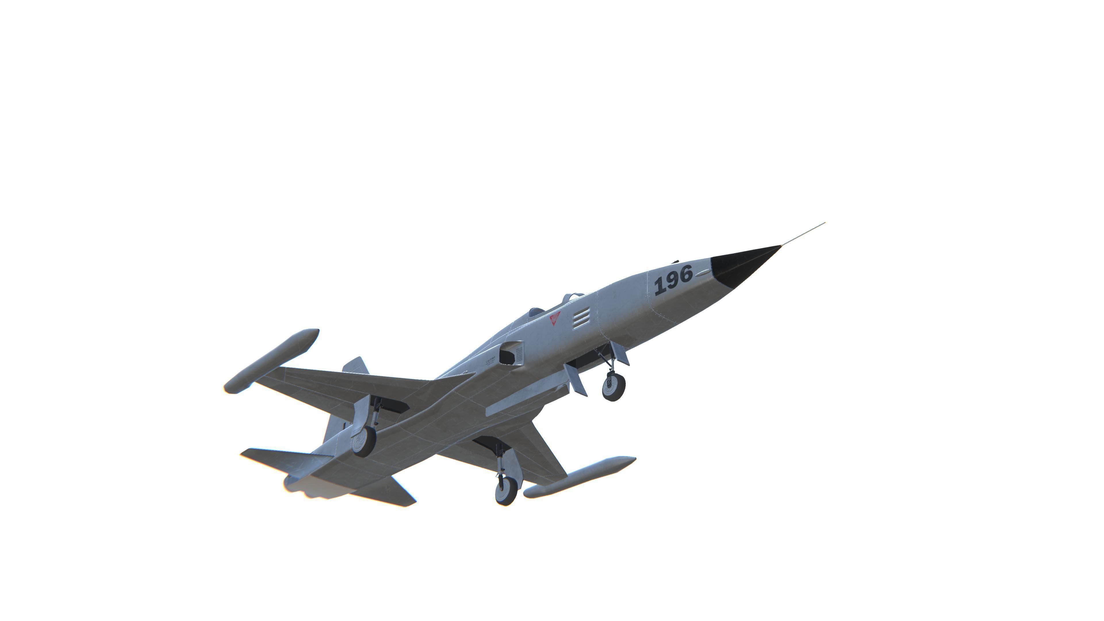 F-5 Tiger II Low-poly 3D model_12