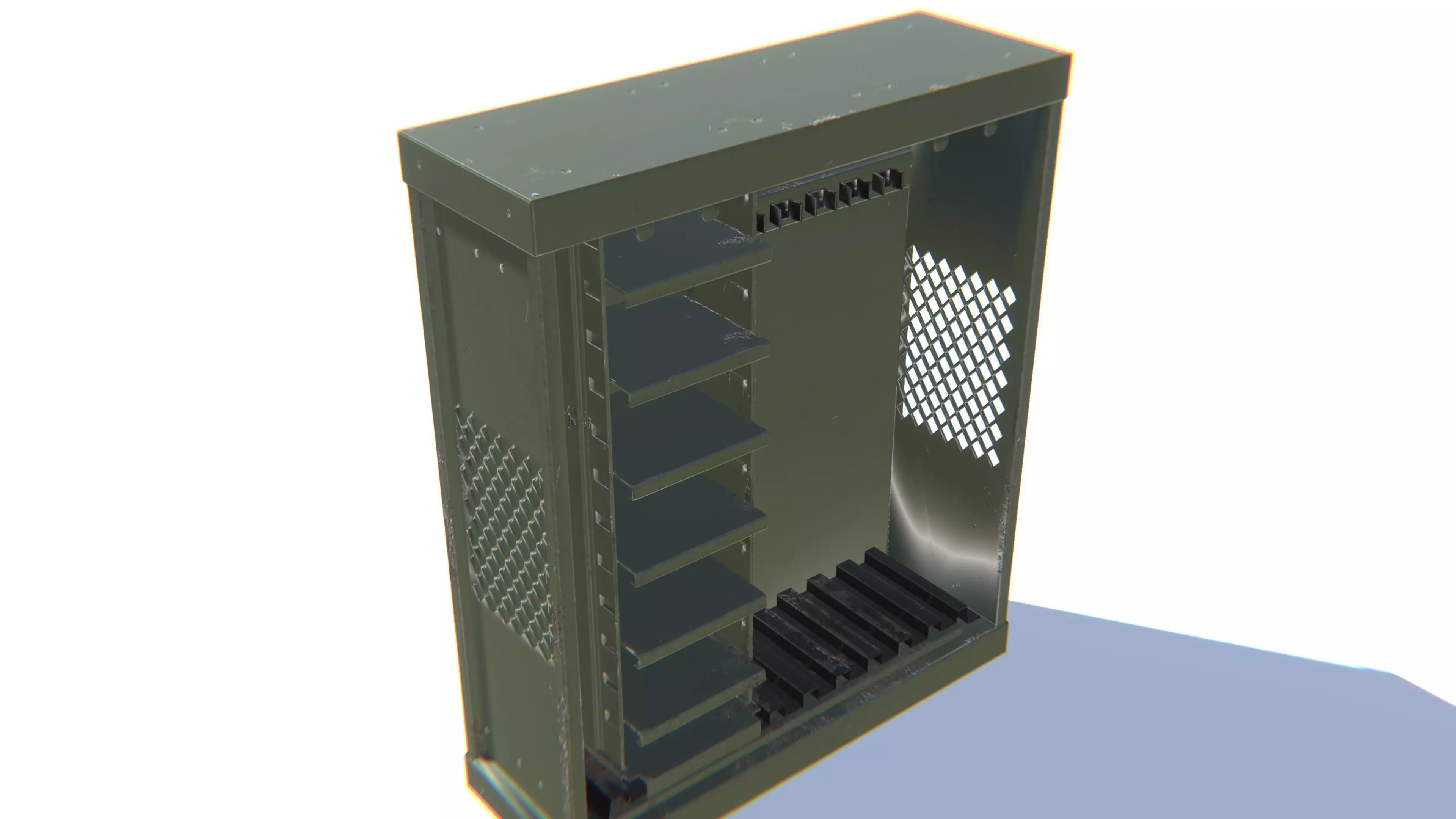 Weapon Storage Low-poly 3D model_0