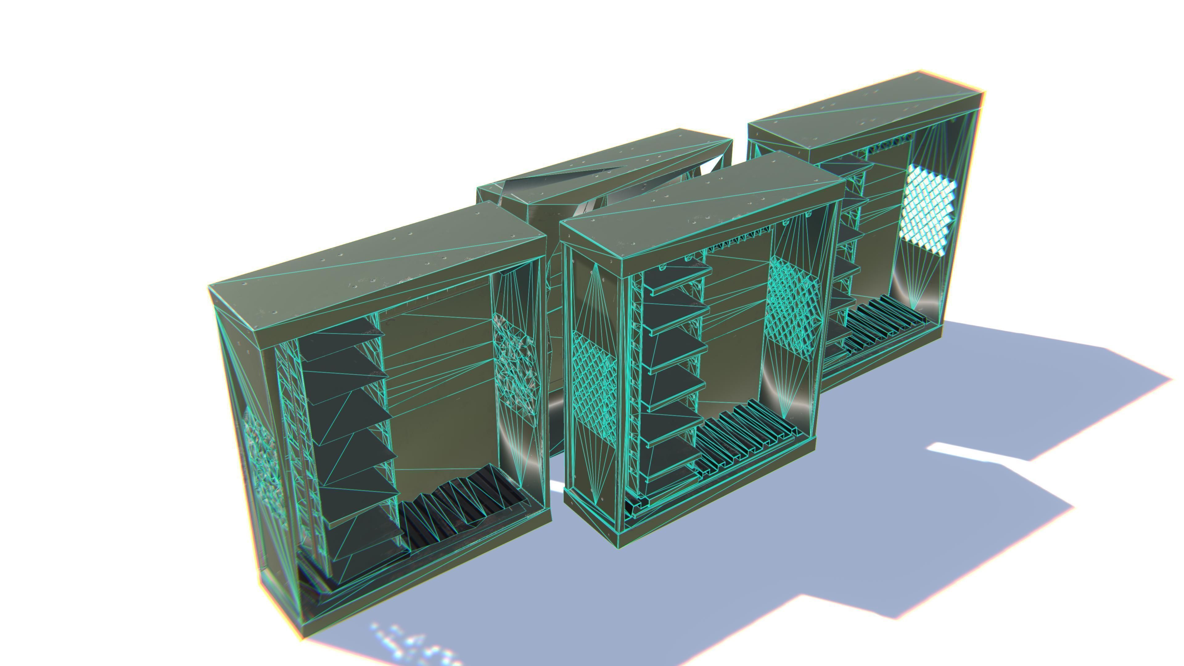 Weapon Storage Low-poly 3D model_25