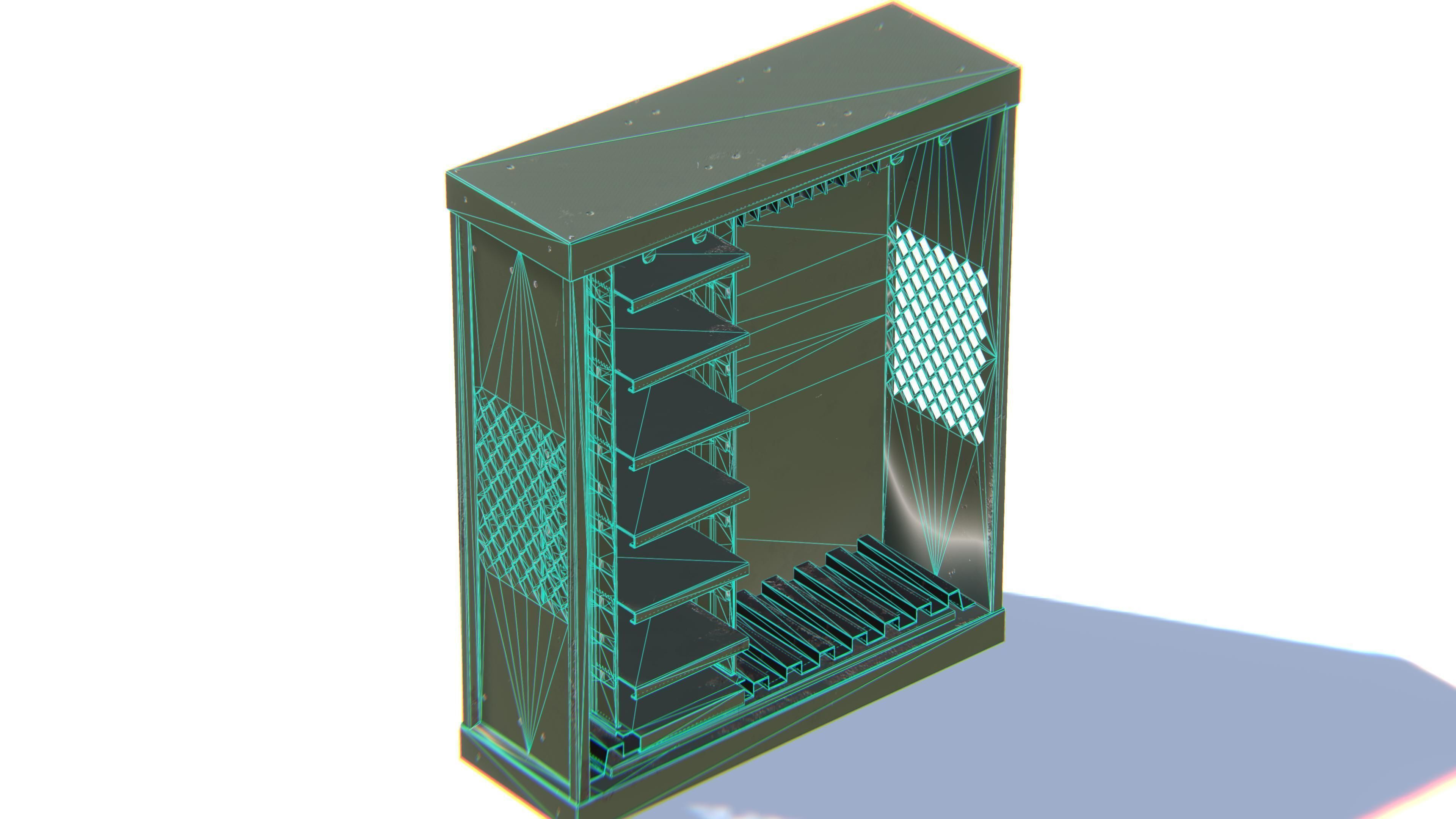 Weapon Storage Low-poly 3D model_26