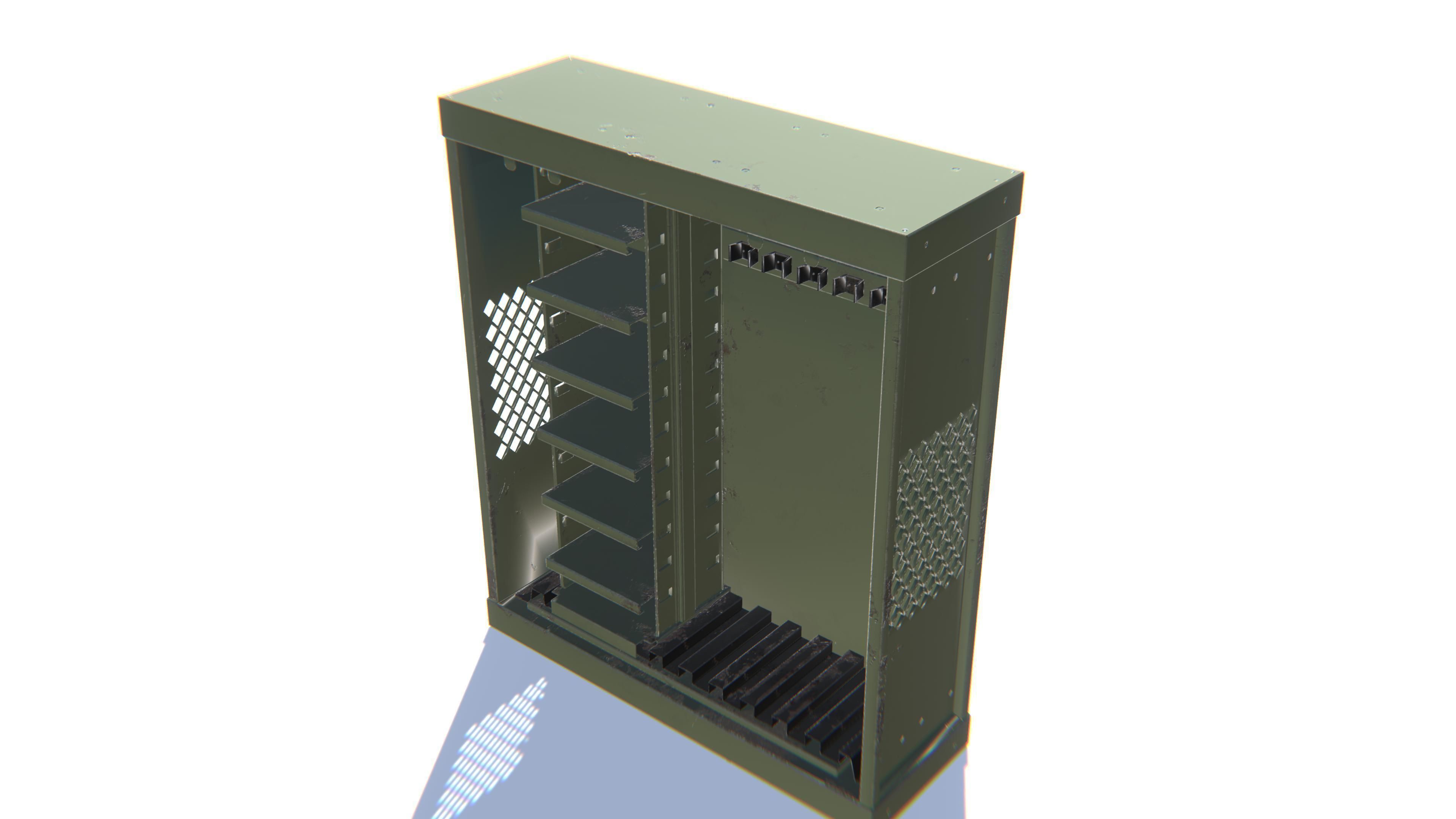 Weapon Storage Low-poly 3D model_7
