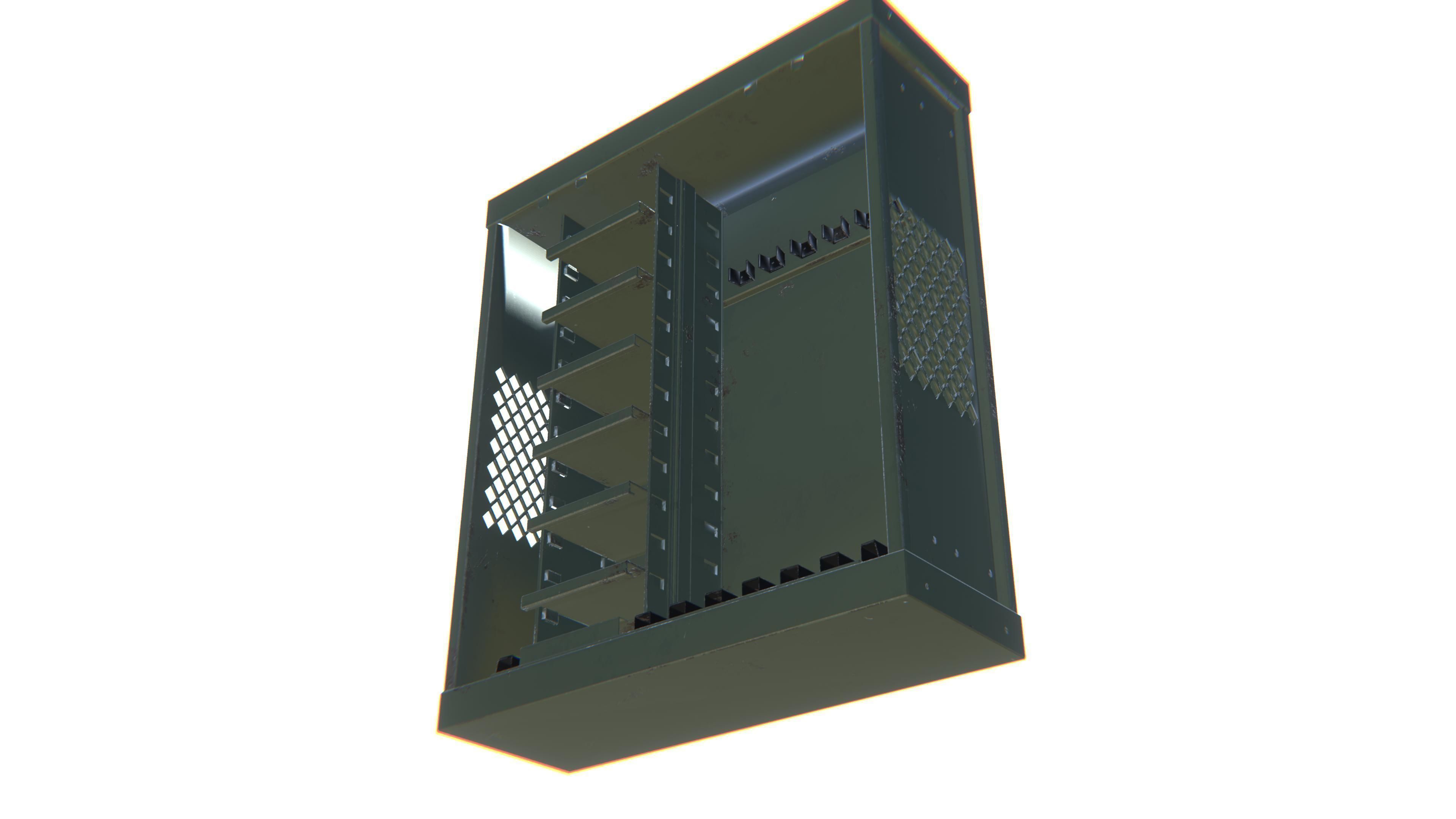 Weapon Storage Low-poly 3D model_16