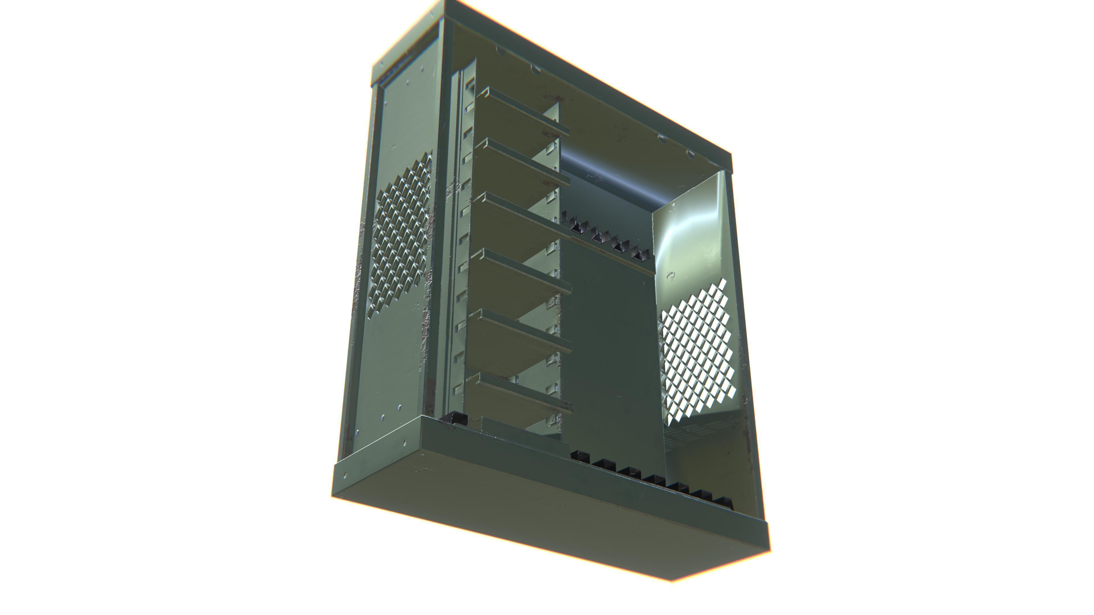 Weapon Storage Low-poly 3D model_10