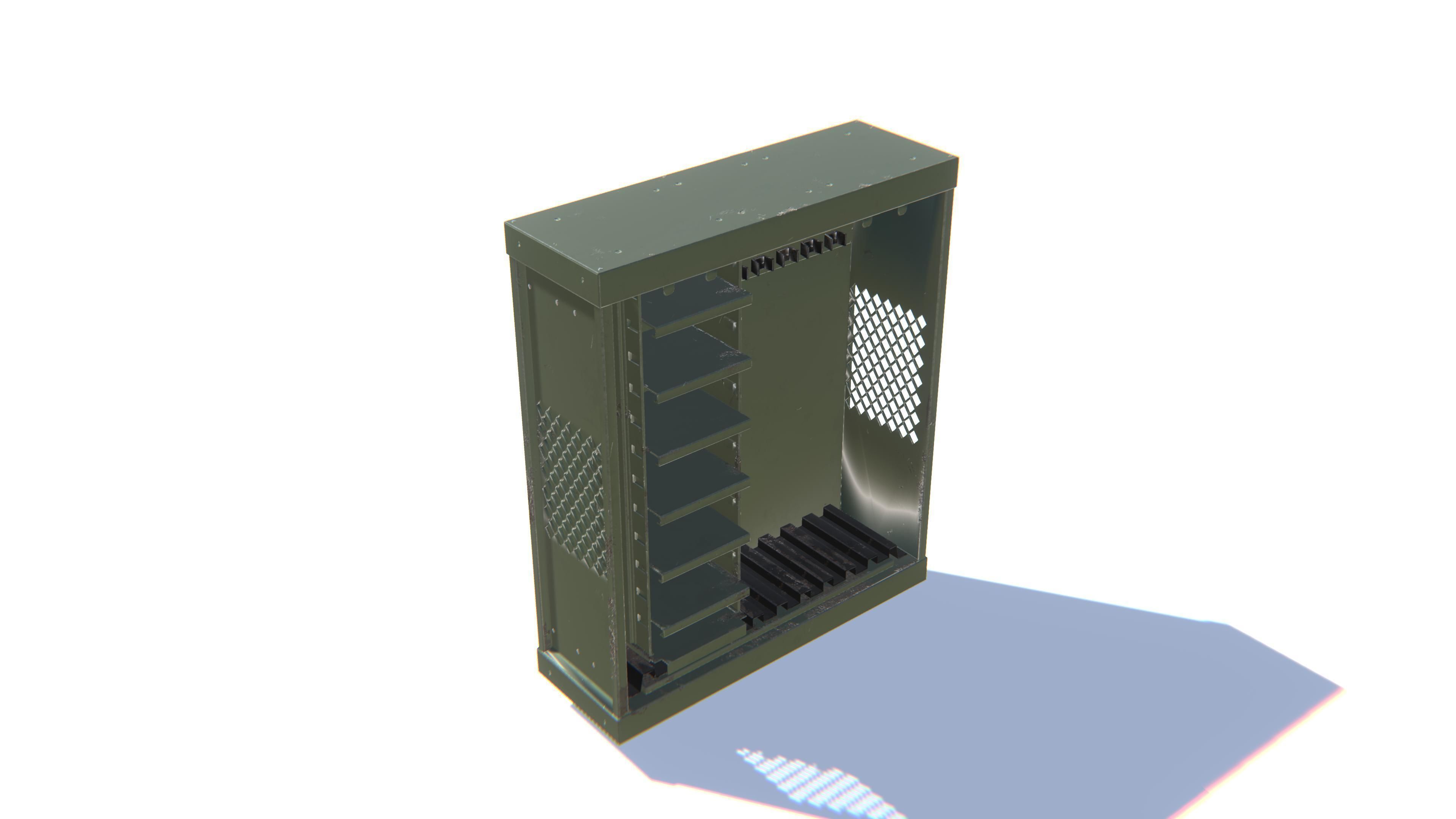 Weapon Storage Low-poly 3D model_9