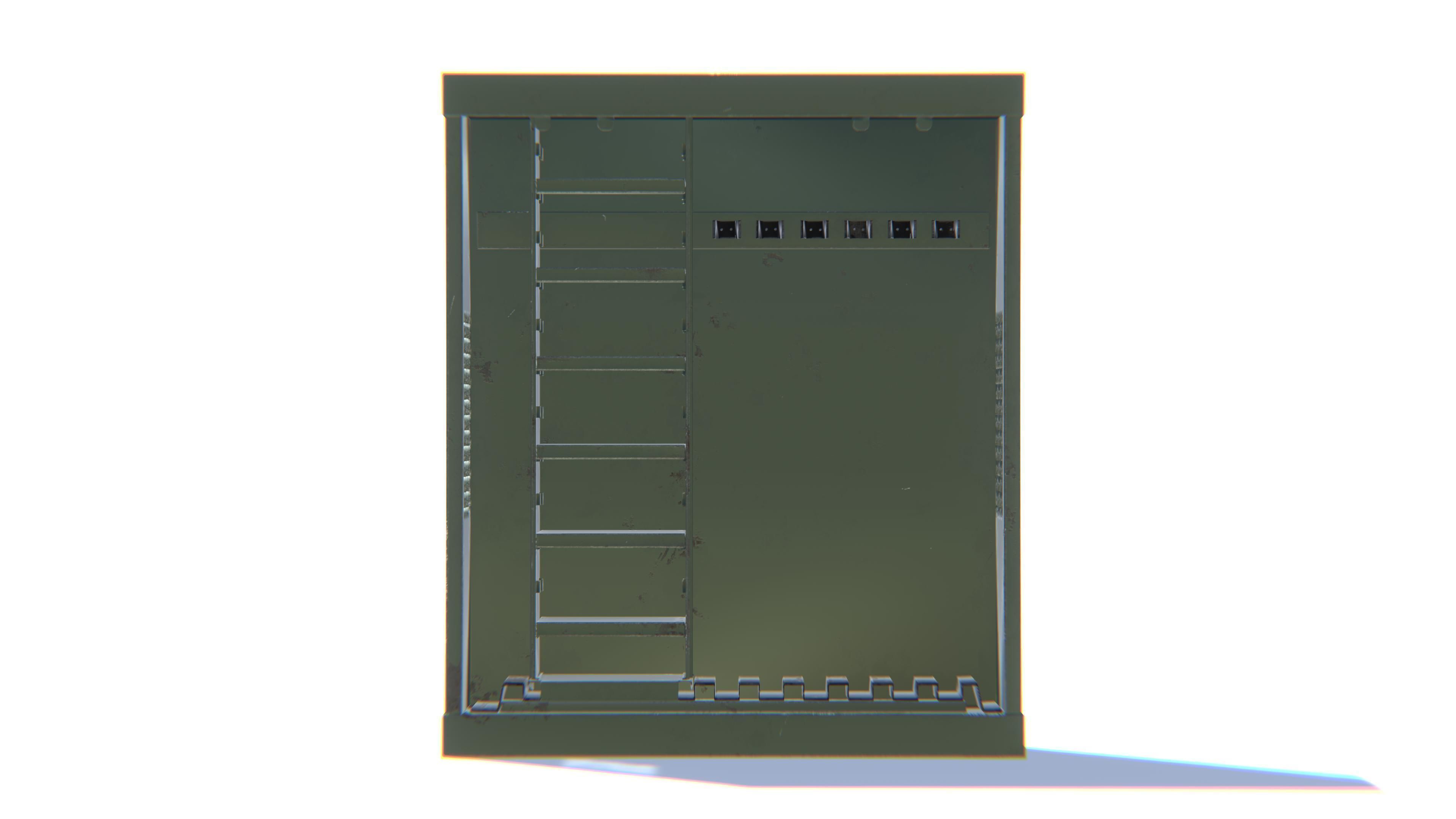 Weapon Storage Low-poly 3D model_18